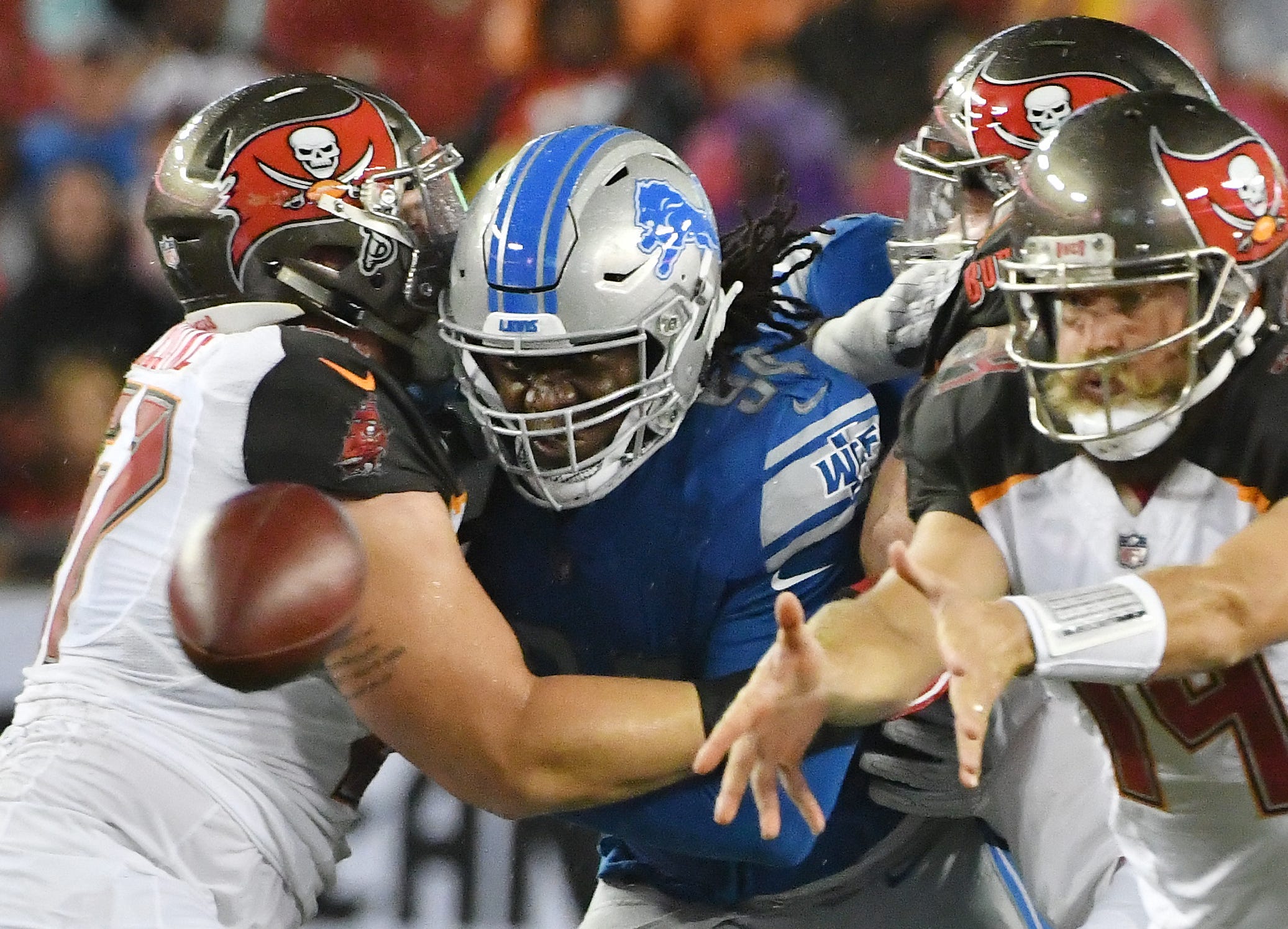 Defensive end Ziggy Ansah is fourth in Lions' history with 48 career sacks.