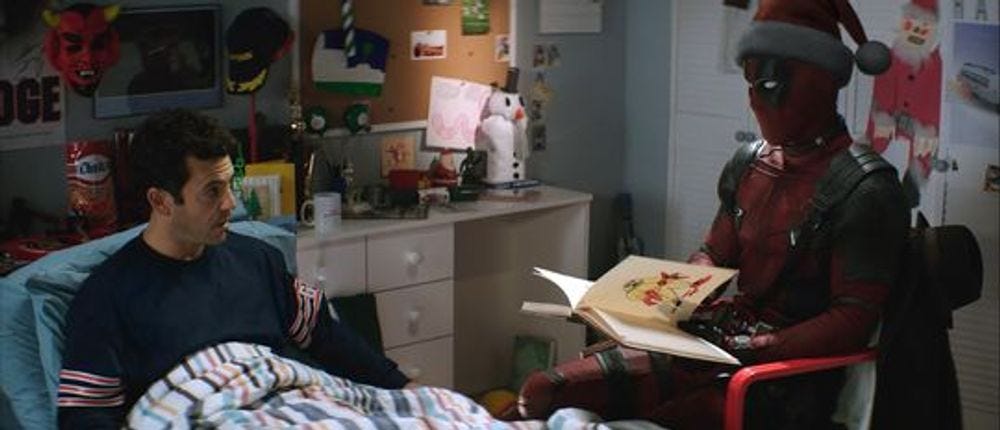Fred Savage and Ryan Reynolds in "Once Upon a Deadpool."