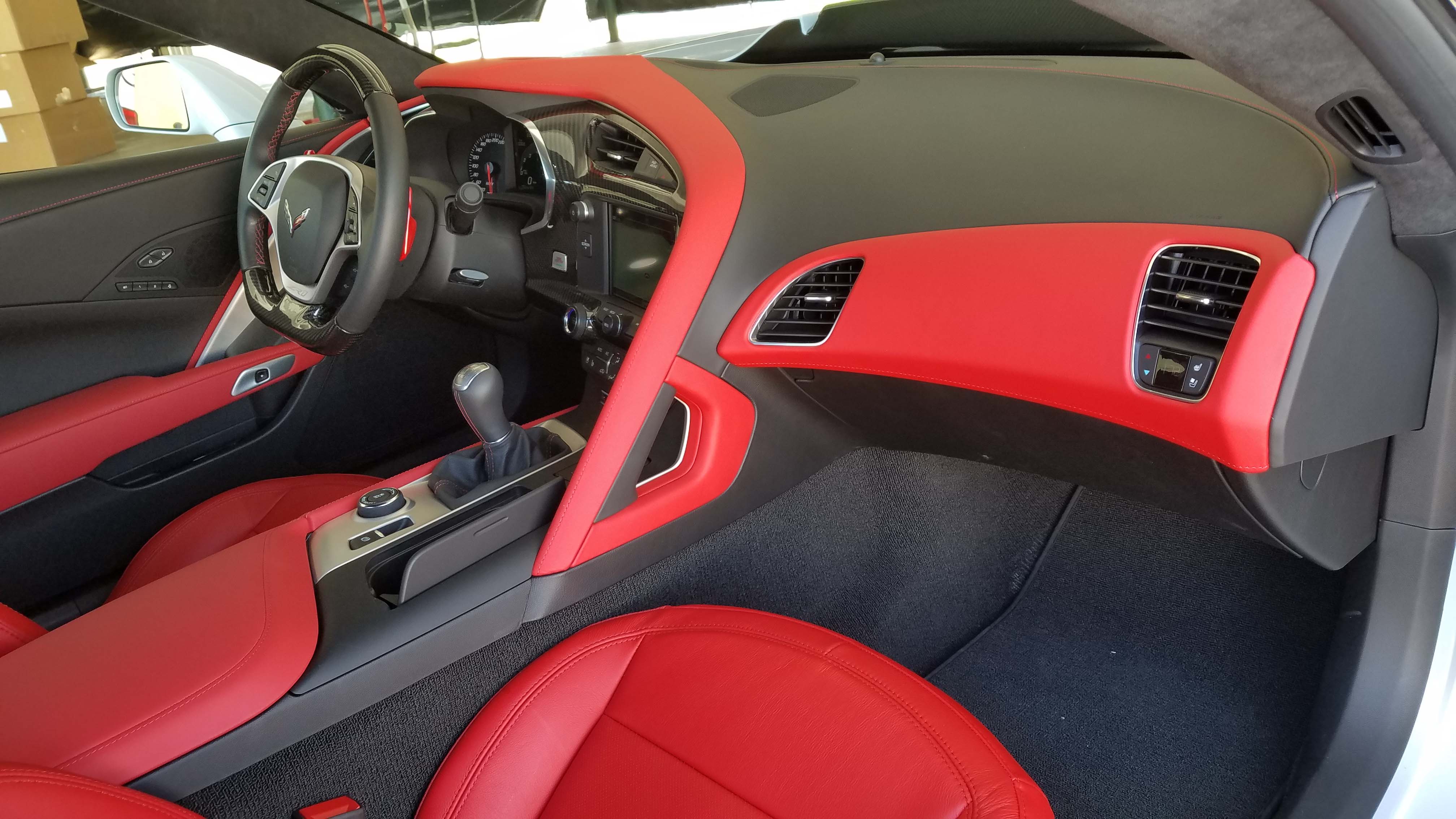 A ferocious monster on the outside, the Corvette ZR1 offers luxurious living on the inside with leather seats, Wi-Fi, smartphone connectivity and other swish amenities. It comes in red, too.