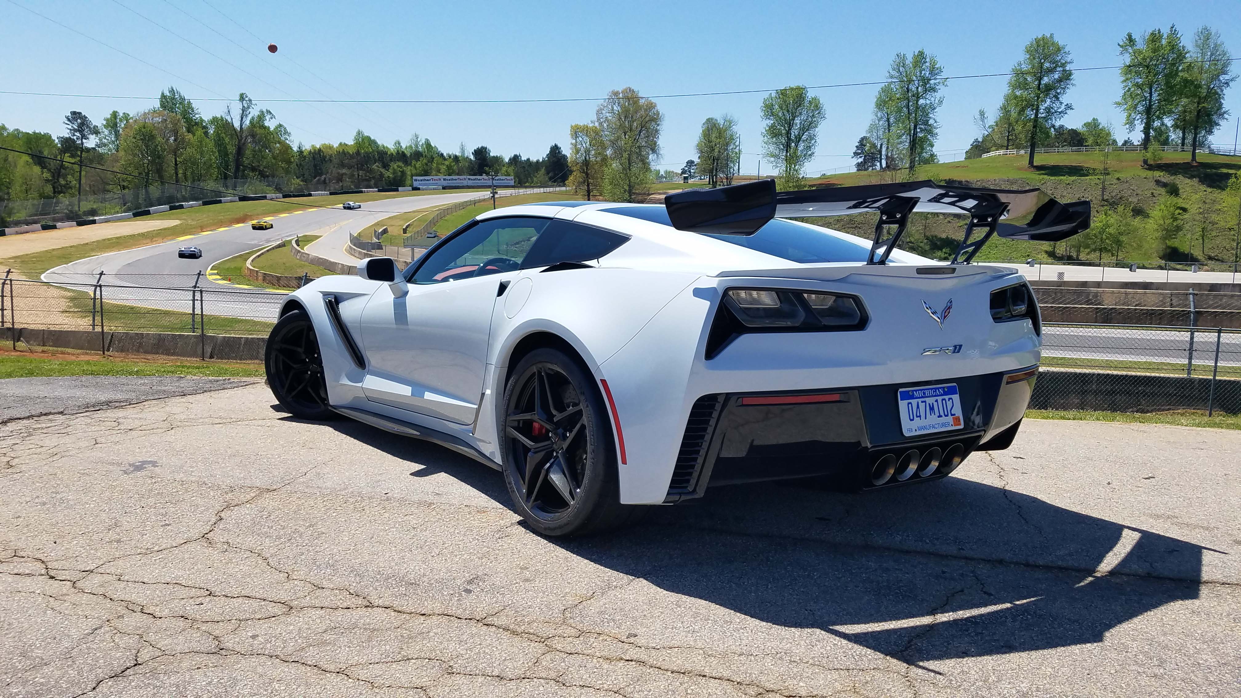 The wing's the thing. On Road Atlanta race track, the 755-horse Corvette ZR1 impresses with raw speed and nimble handling.