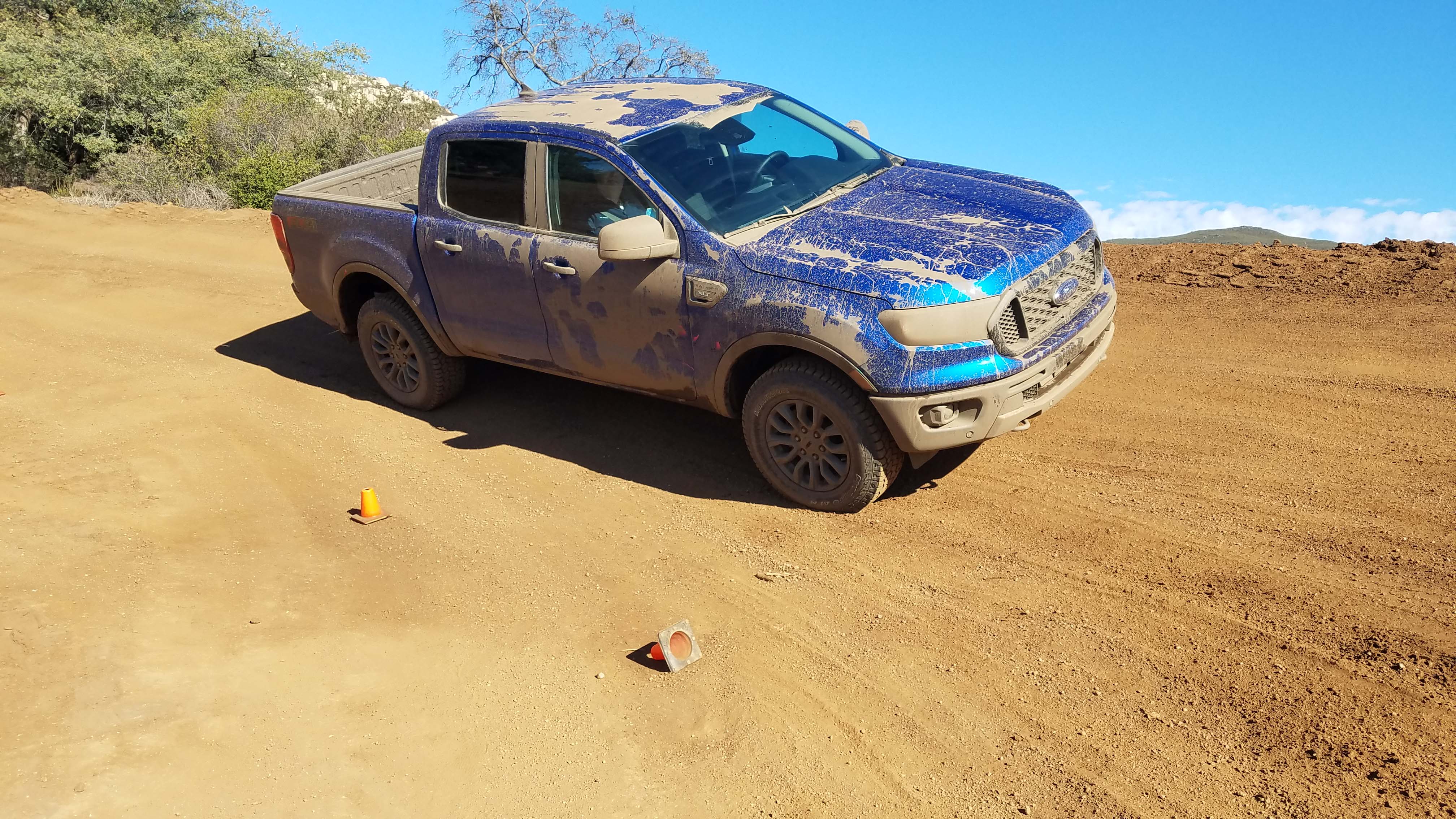 The 2019 Ford Ranger pickup is nimble on-road and tough off-road with a steel front bumper, locking rear diff and an FX4 package that includes steel skid plates.