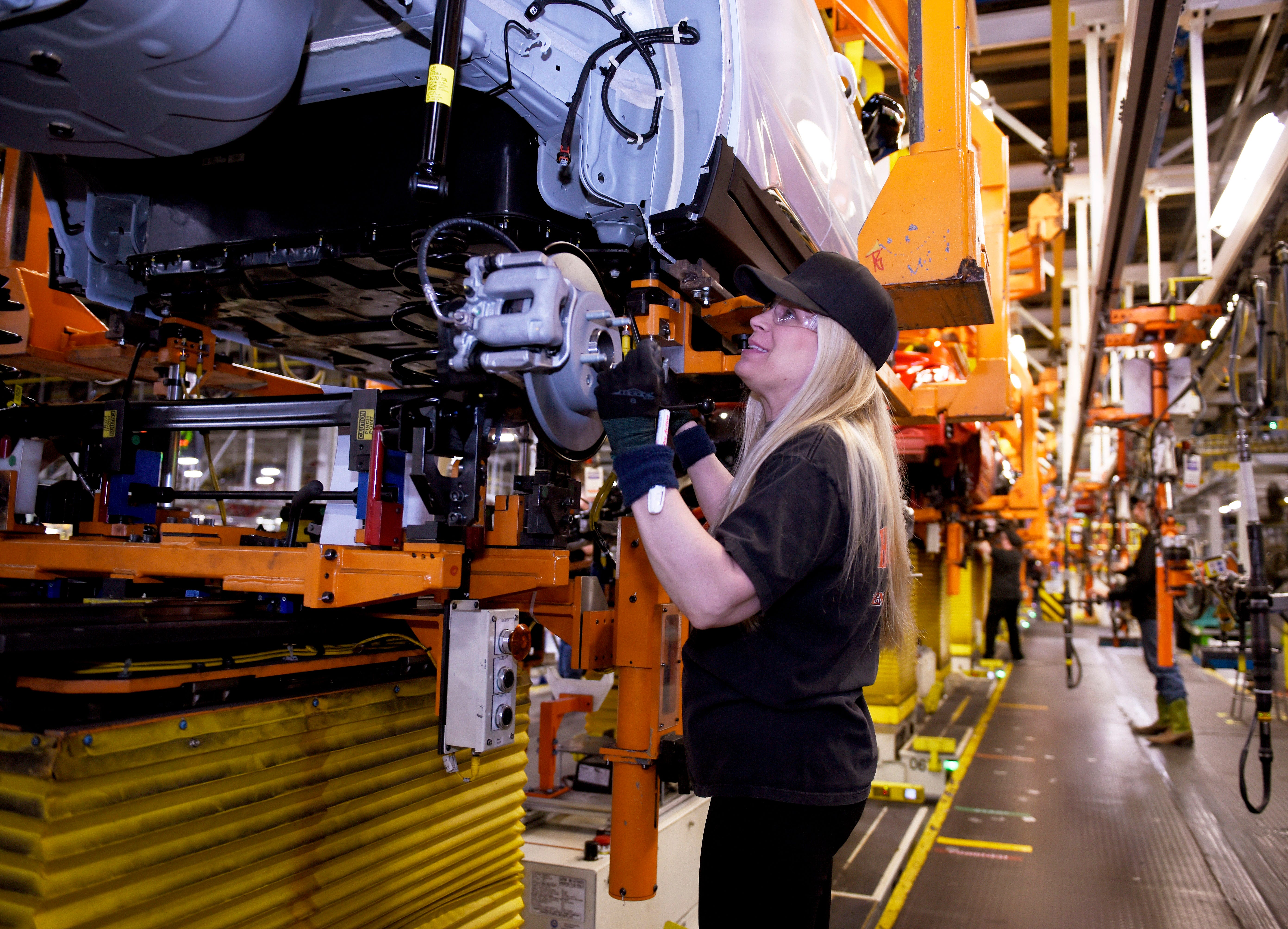 GM's Orion assembly plant. General Motors Co. is halting operations at 13 manufacturing facilities and three corporate locations.