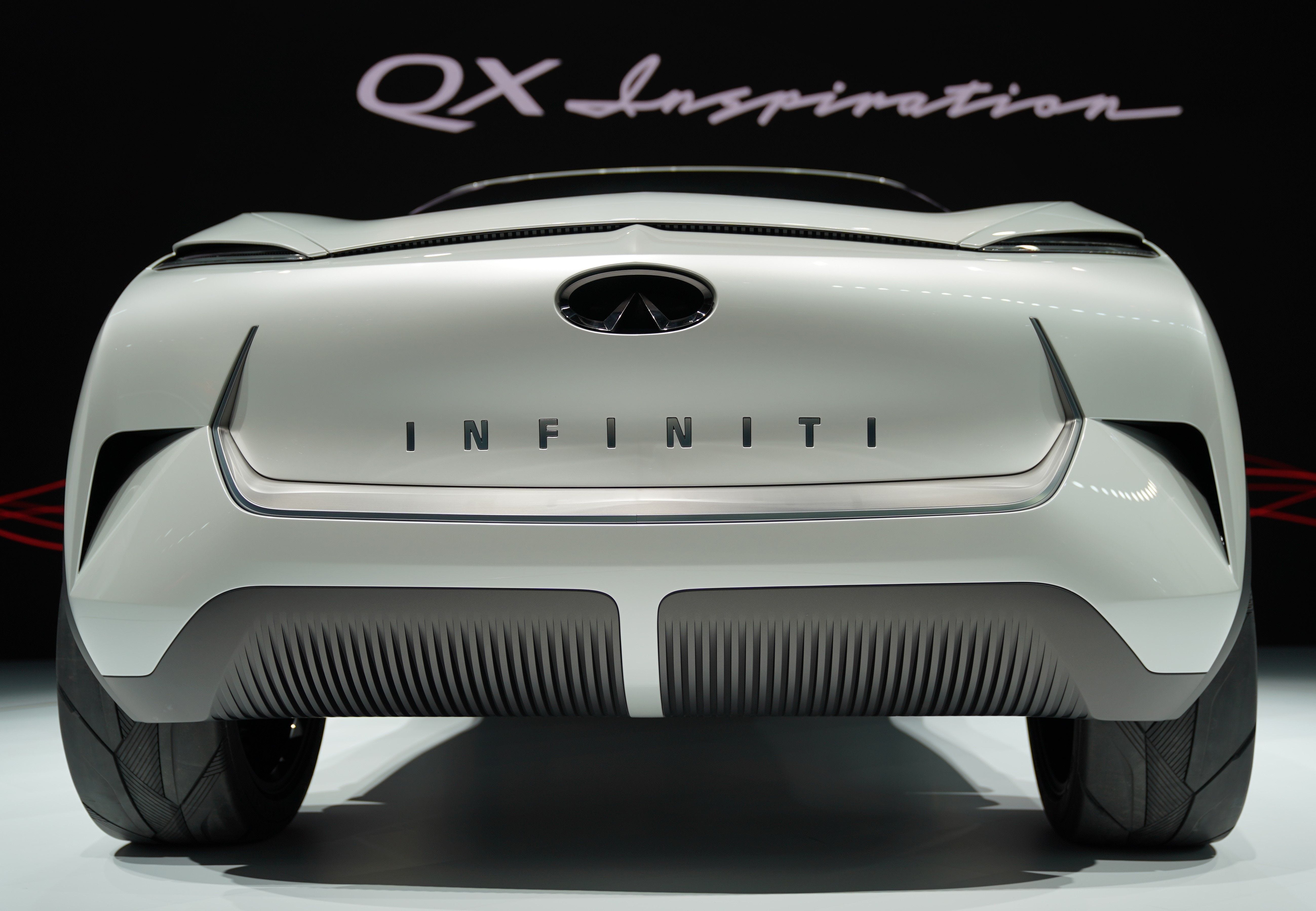 Nissan luxury brand Infiniti debuted the QX Inspiration EV concept car at the Detroit auto show Monday.