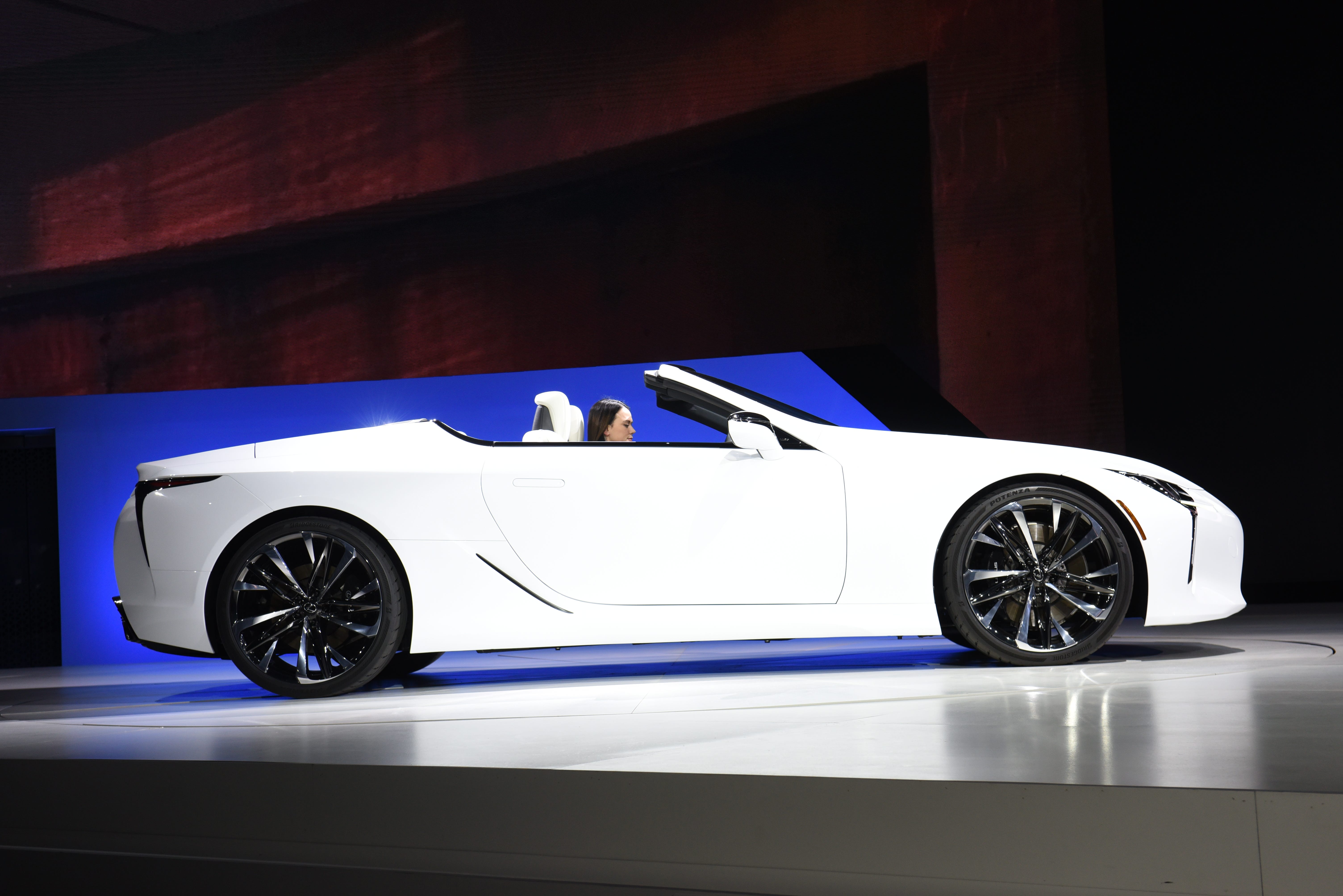 This is the Lexus LC Convertible concept.
