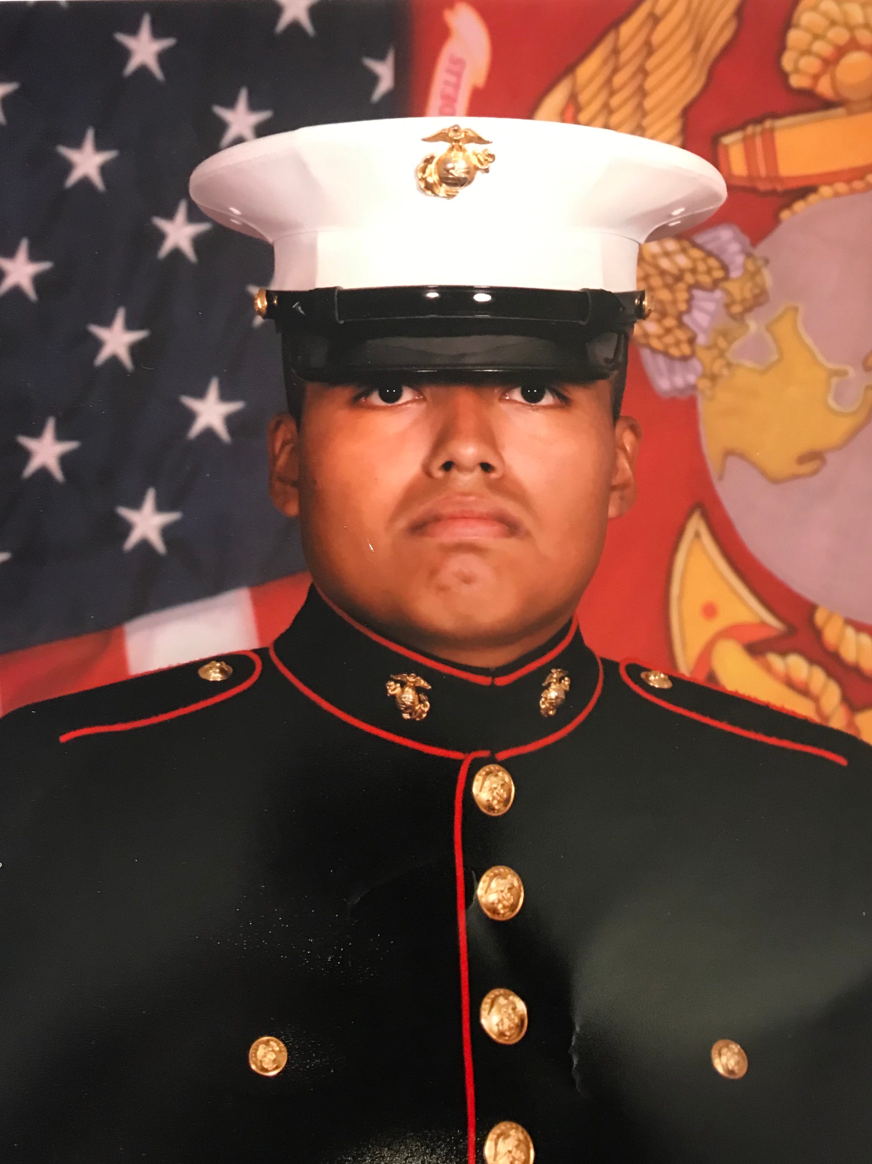 Jilmar Ramos-Gomez, an American-born citizen and decorated marine who fought in Afghanistan.