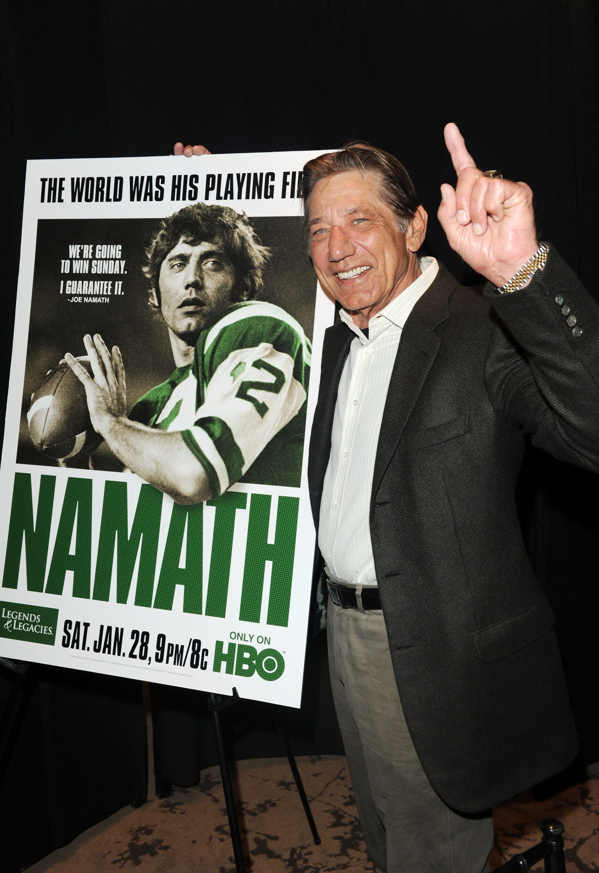 It's been 50 years since Joe Namath held that famous poolside chat with reporters ahead of the Super Bowl.