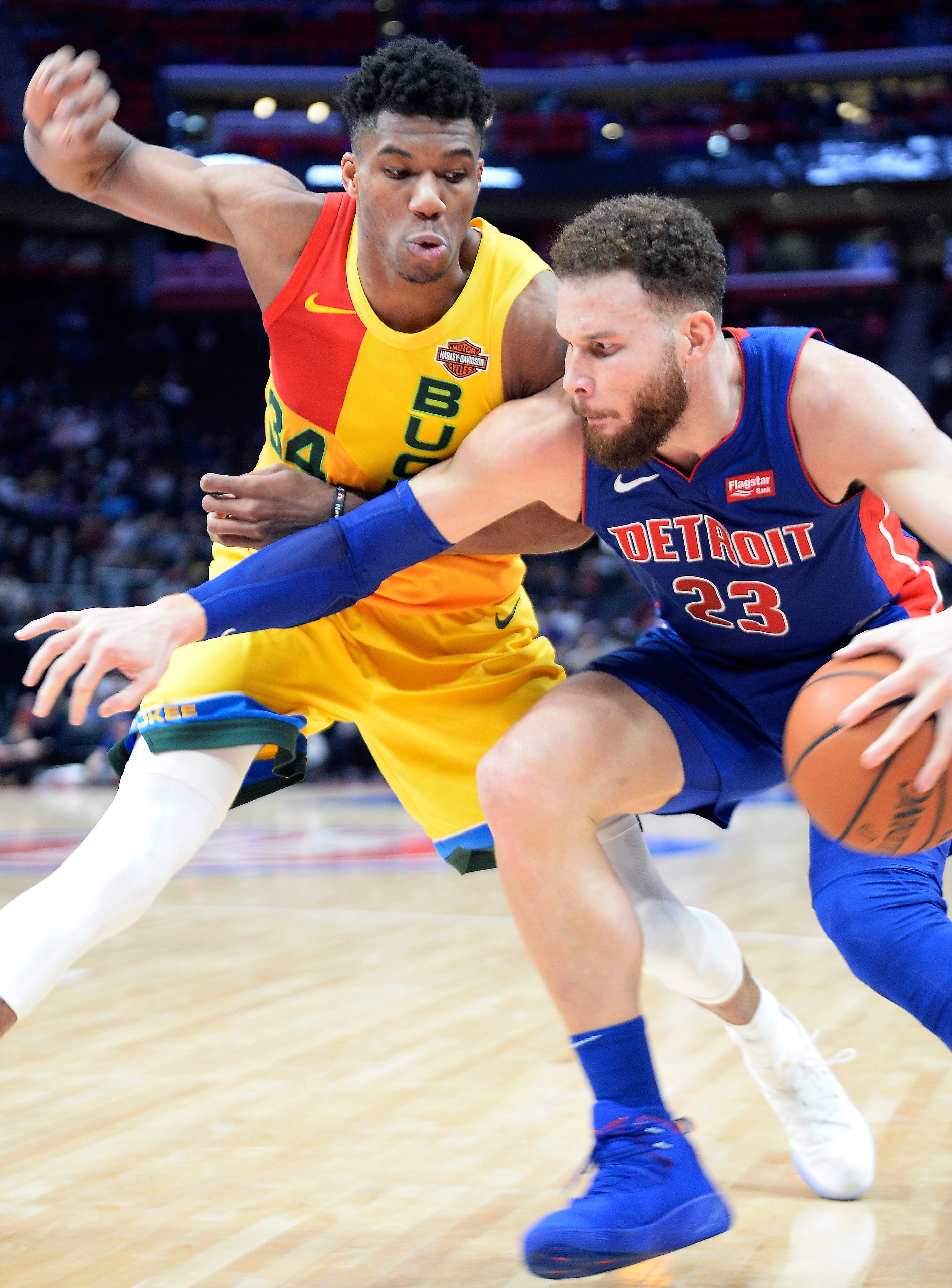 Pistons' Blake Griffin admits he is frustrated with the team's trajectory but has not asked to be traded.