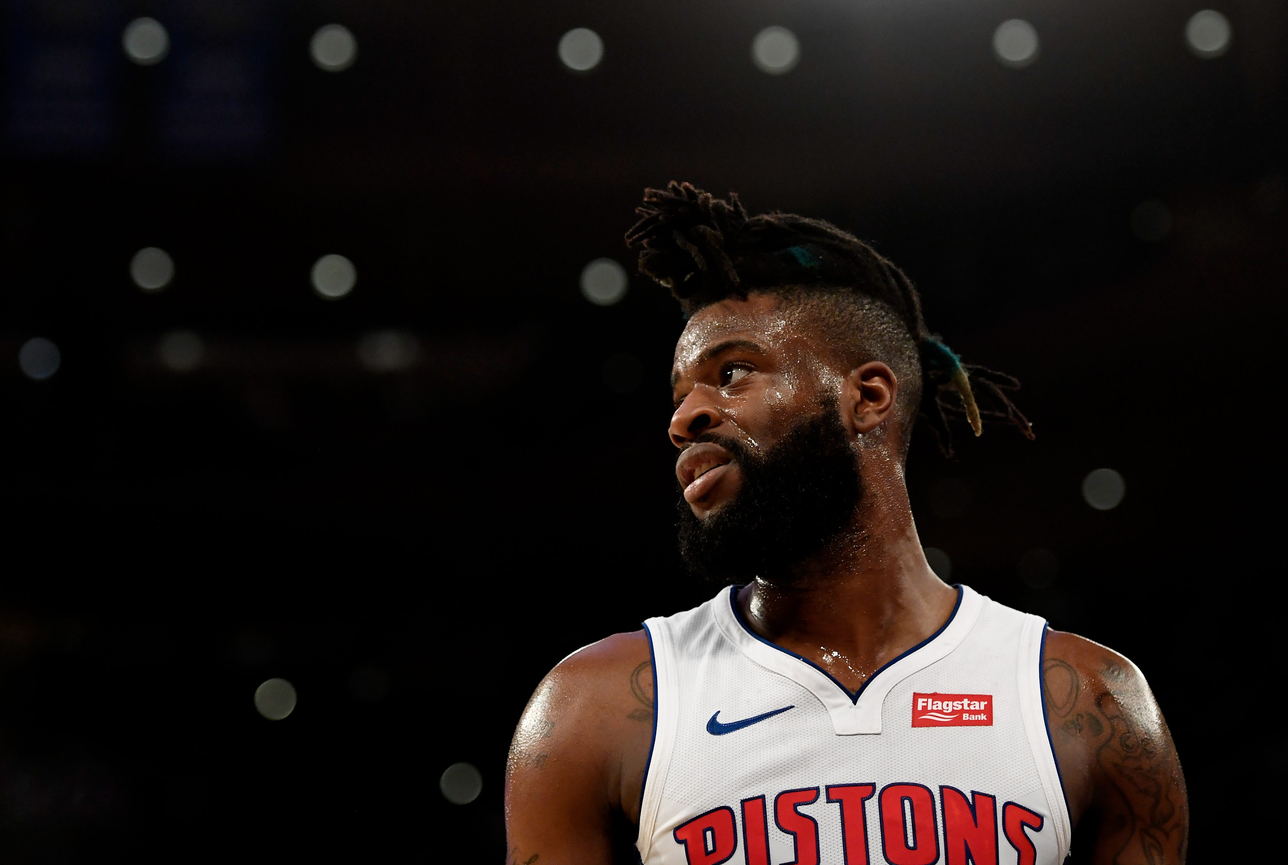 Reggie Bullock played his last game with the Pistons on Tuesday night.
