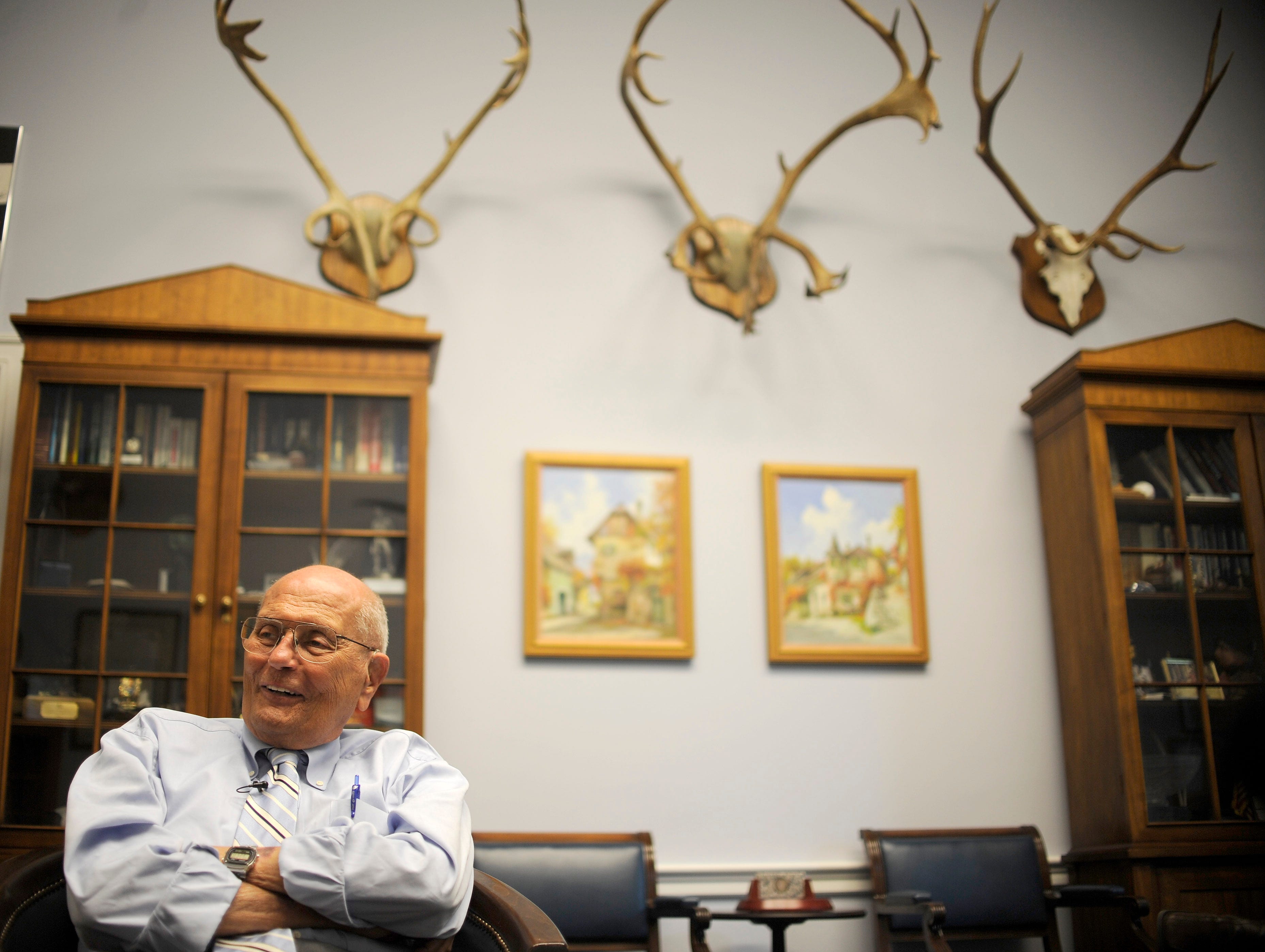 Dingell talks to The Detroit News in his office in the Rayburn Building in Washington D.C. in 2013. On June 7 of that year he became the longest serving congressman in U.S. history.
