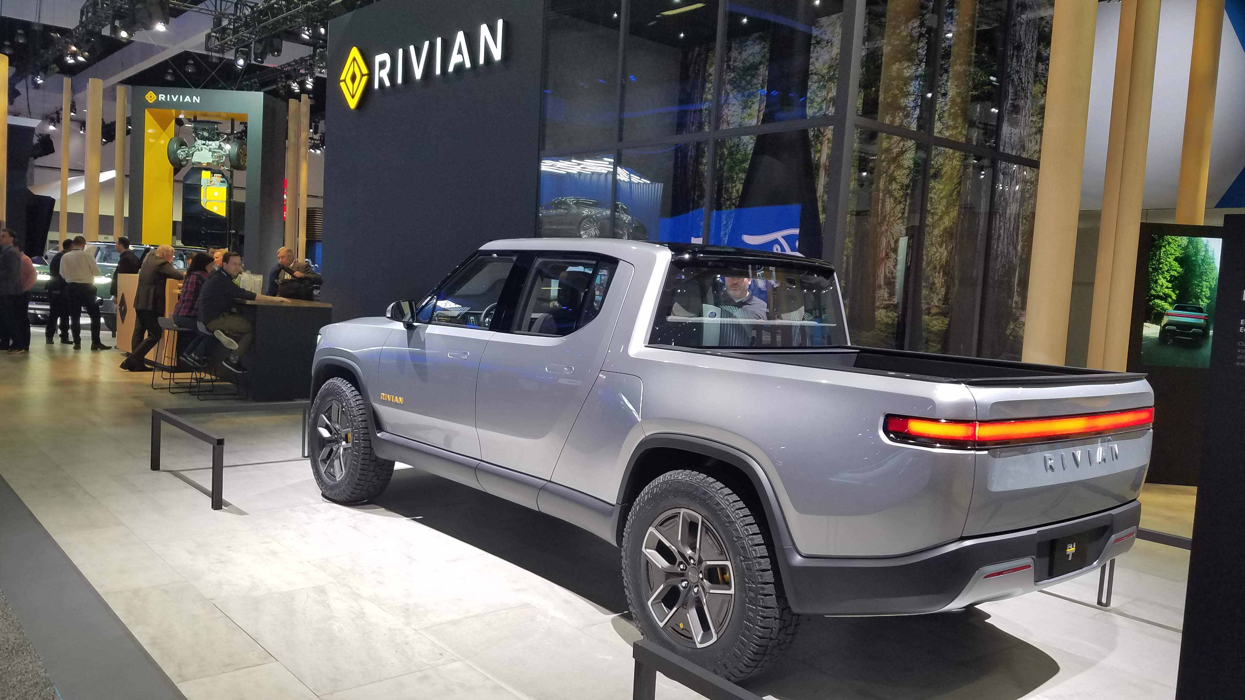 The Rivian R1T pickup and sister R1S SUV wowed the LA auto show last fall. The company is based in Plymouth, Mich. with a manufacturing plant in Normal, Ill.