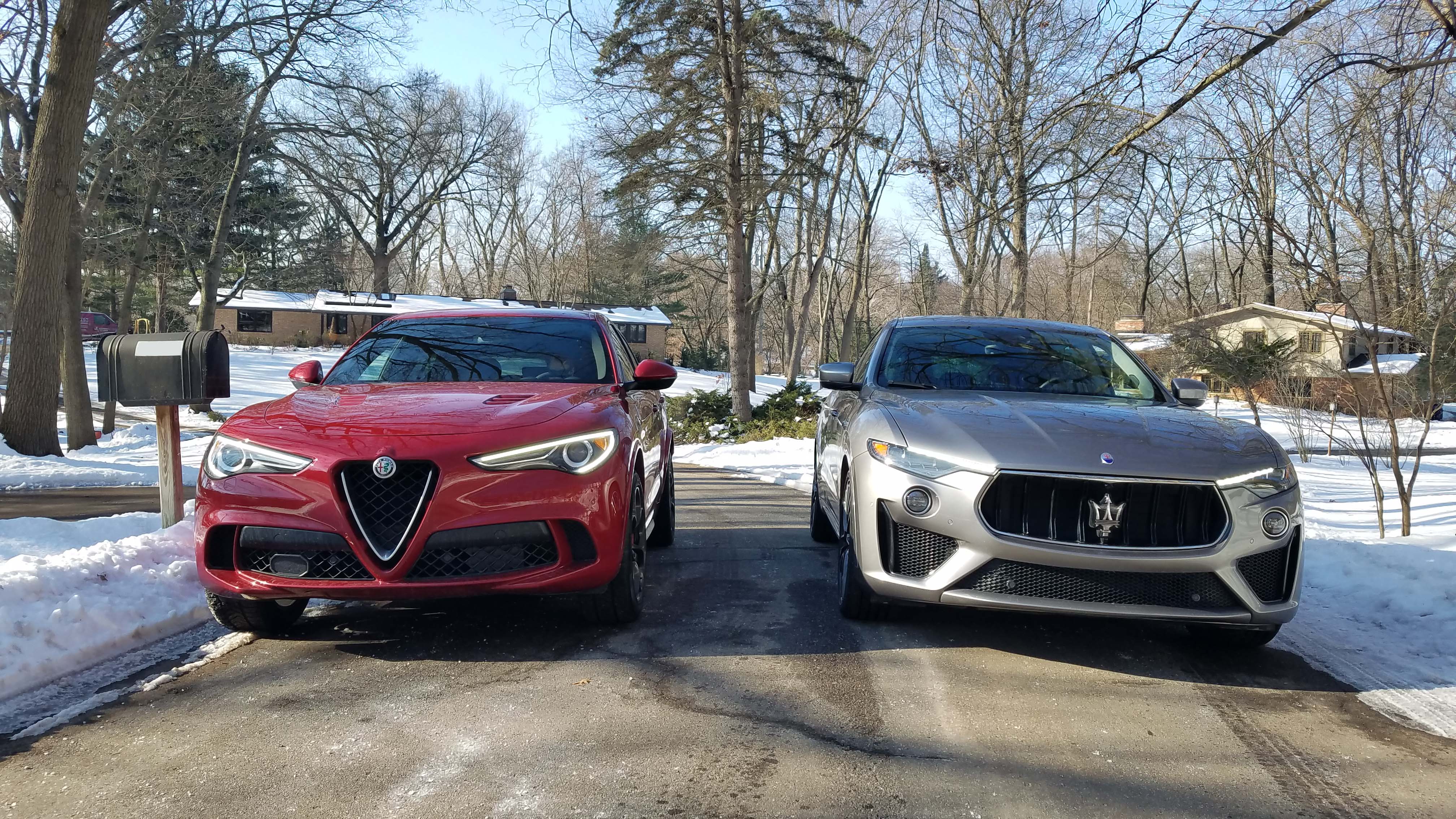 The Alfa Romeo Stelvio Quadrifoglio, left, and Maserati Levante are fast, 500-horsepower beasts in the tradition of Italian performance cars — except that they are SUVs.