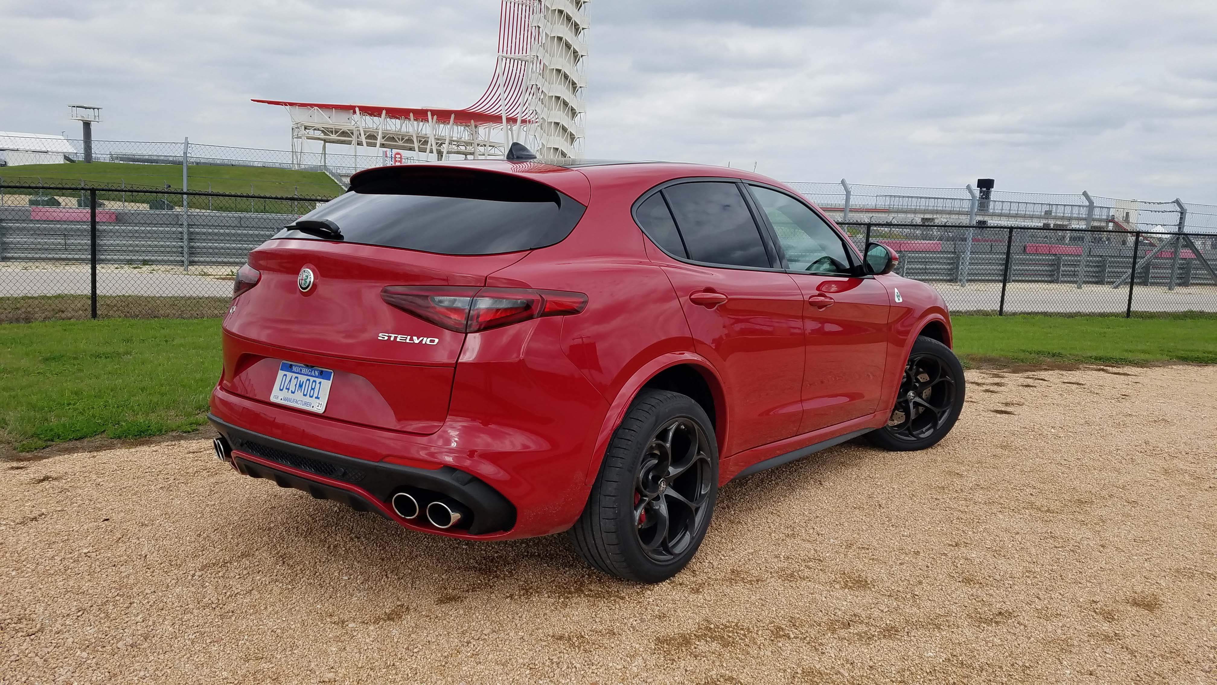 The Alfa Romeo Stelvio Quadrifoglio debuted to the media at Circuit of the Americas race track in Texas where Detroit News auto critic Henry Payne took it for a spin.
