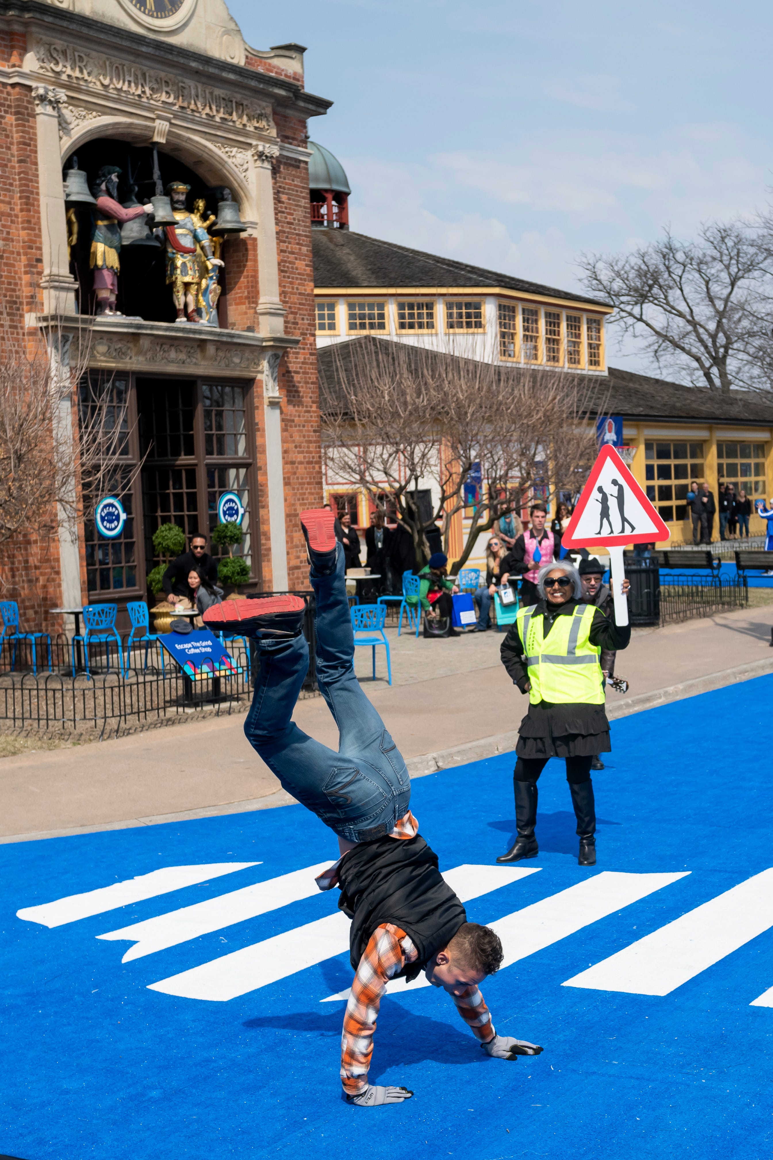 Actors, performers and artists participate in the reveal of the 2020 Ford Escape during a live performance at Greenfield Village.