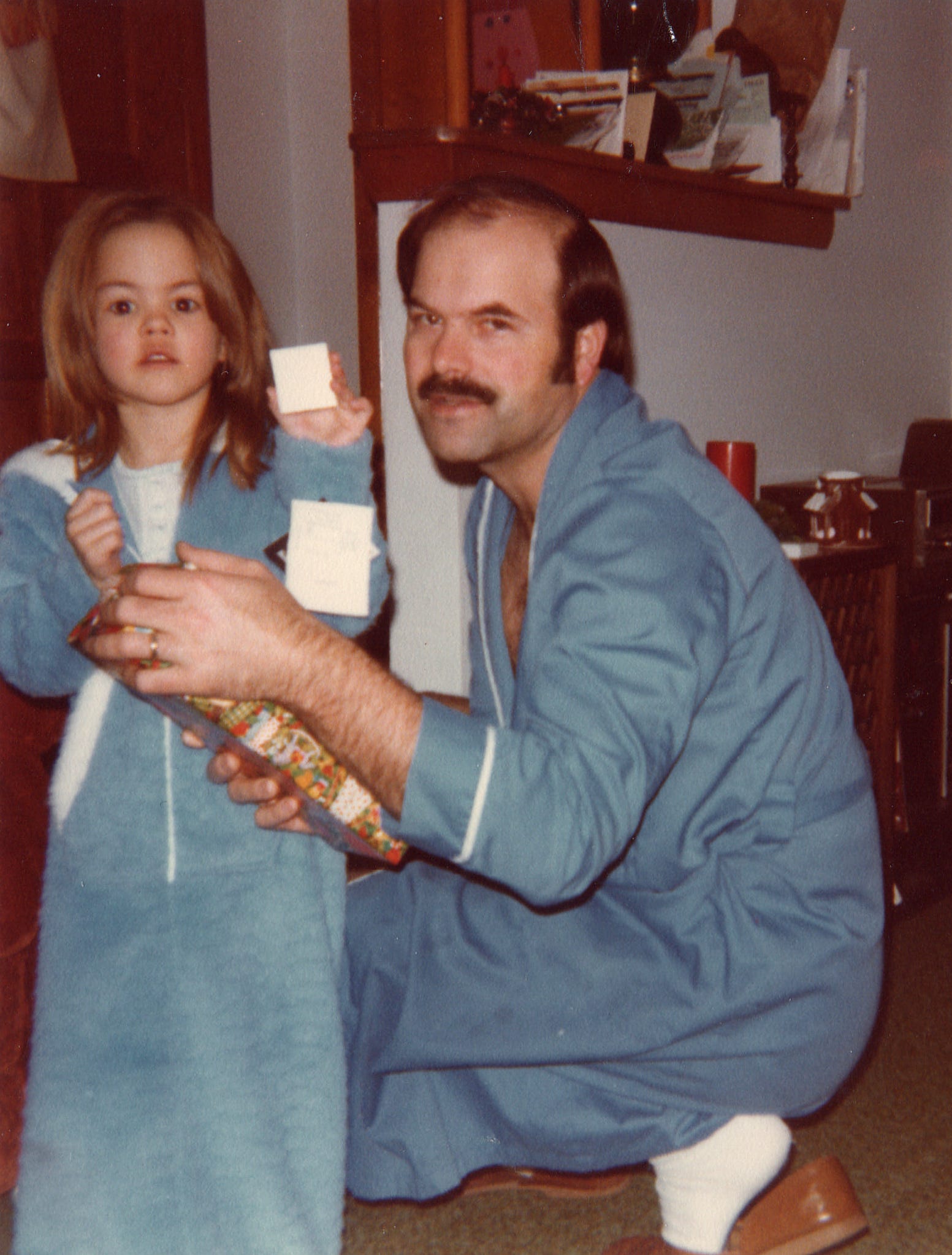 Christmas Day 1981. Kerri Rawson with her father Dennis Rader, better known to the world as serial killer BTK.