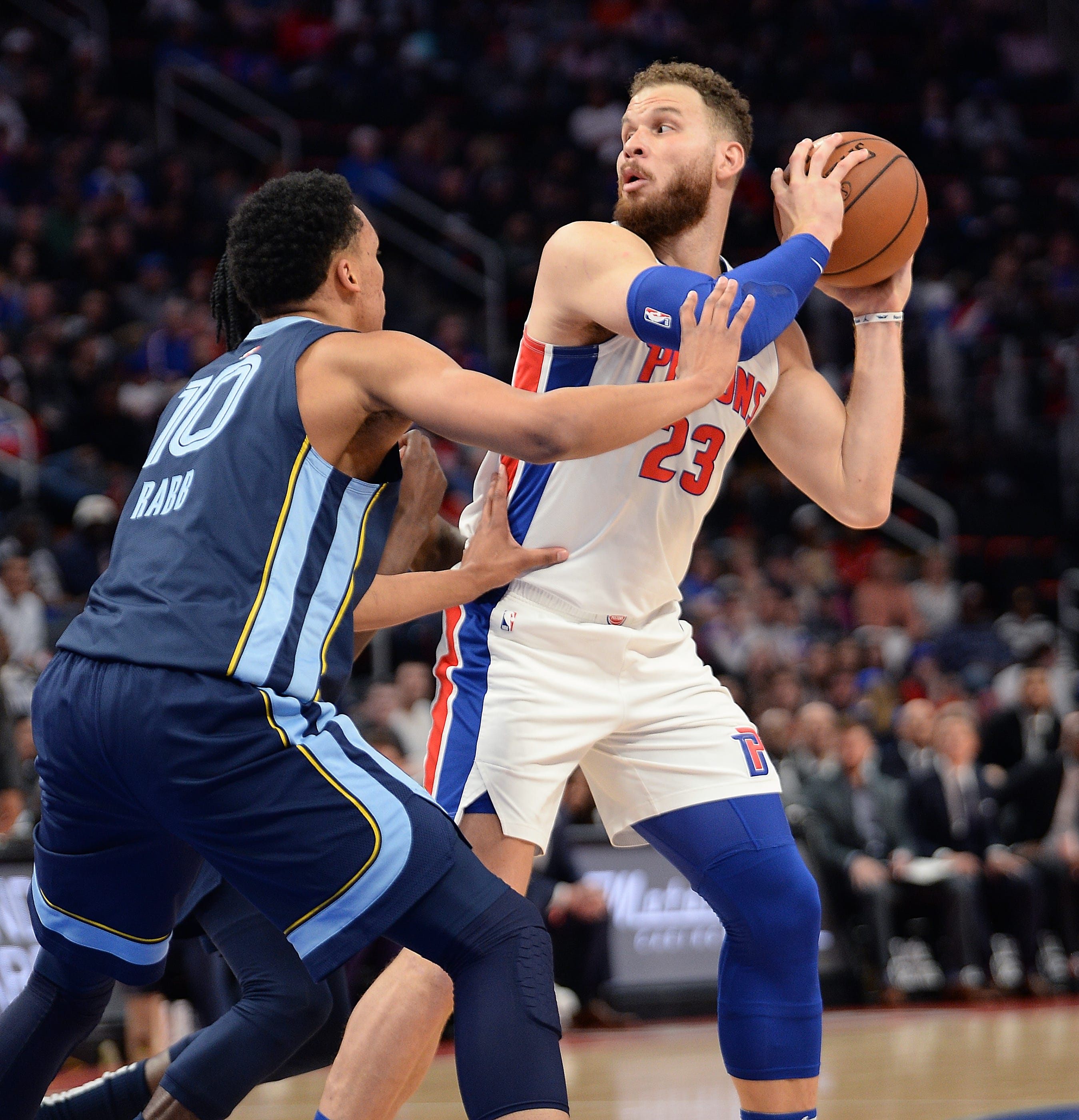 The Pistons struggle when Blake Griffin isn't in the lineup, winning only one of the six games he's missed this season