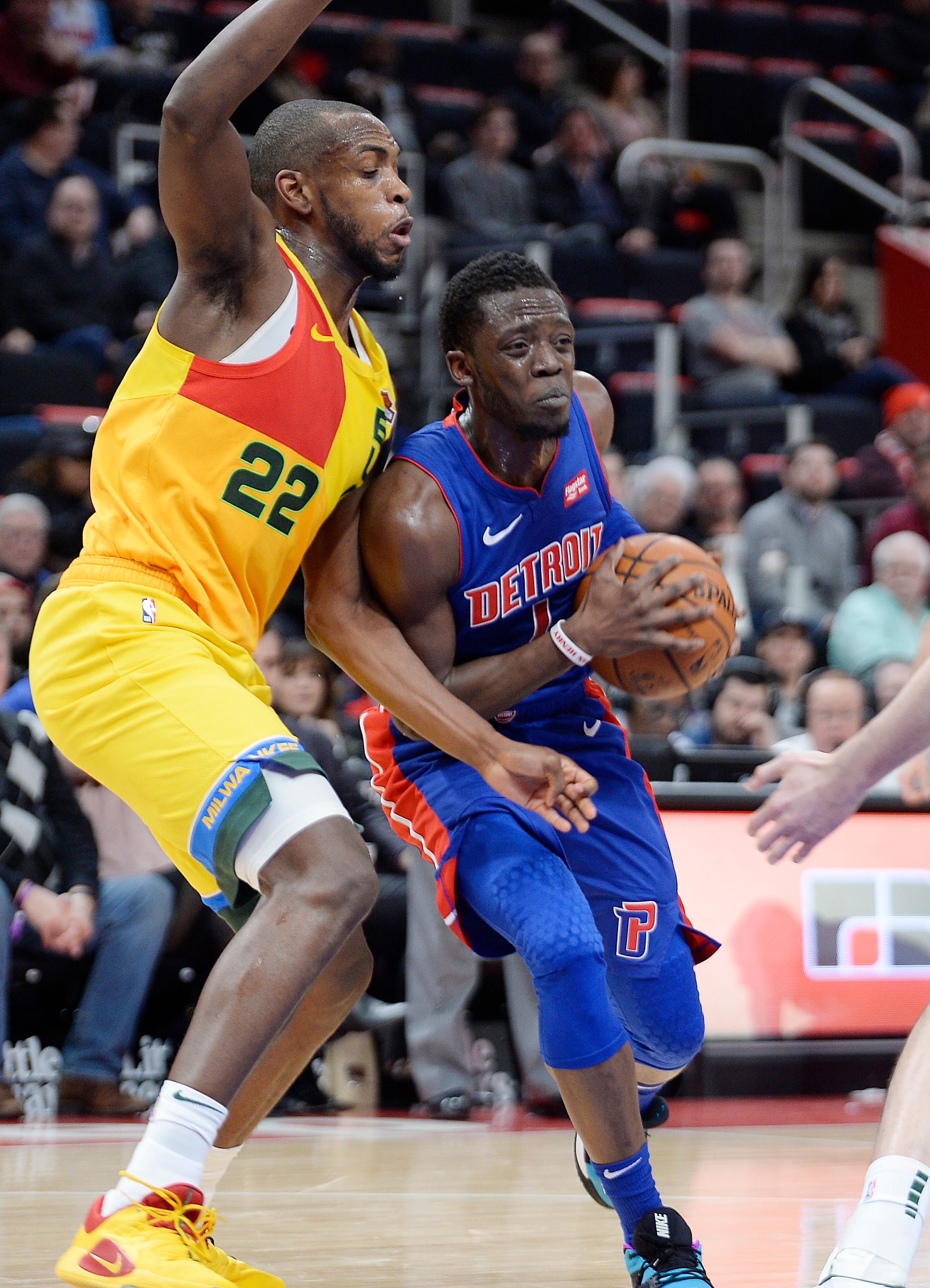 Reggie Jackson and the Pistons lost all four games this season to the Bucks.