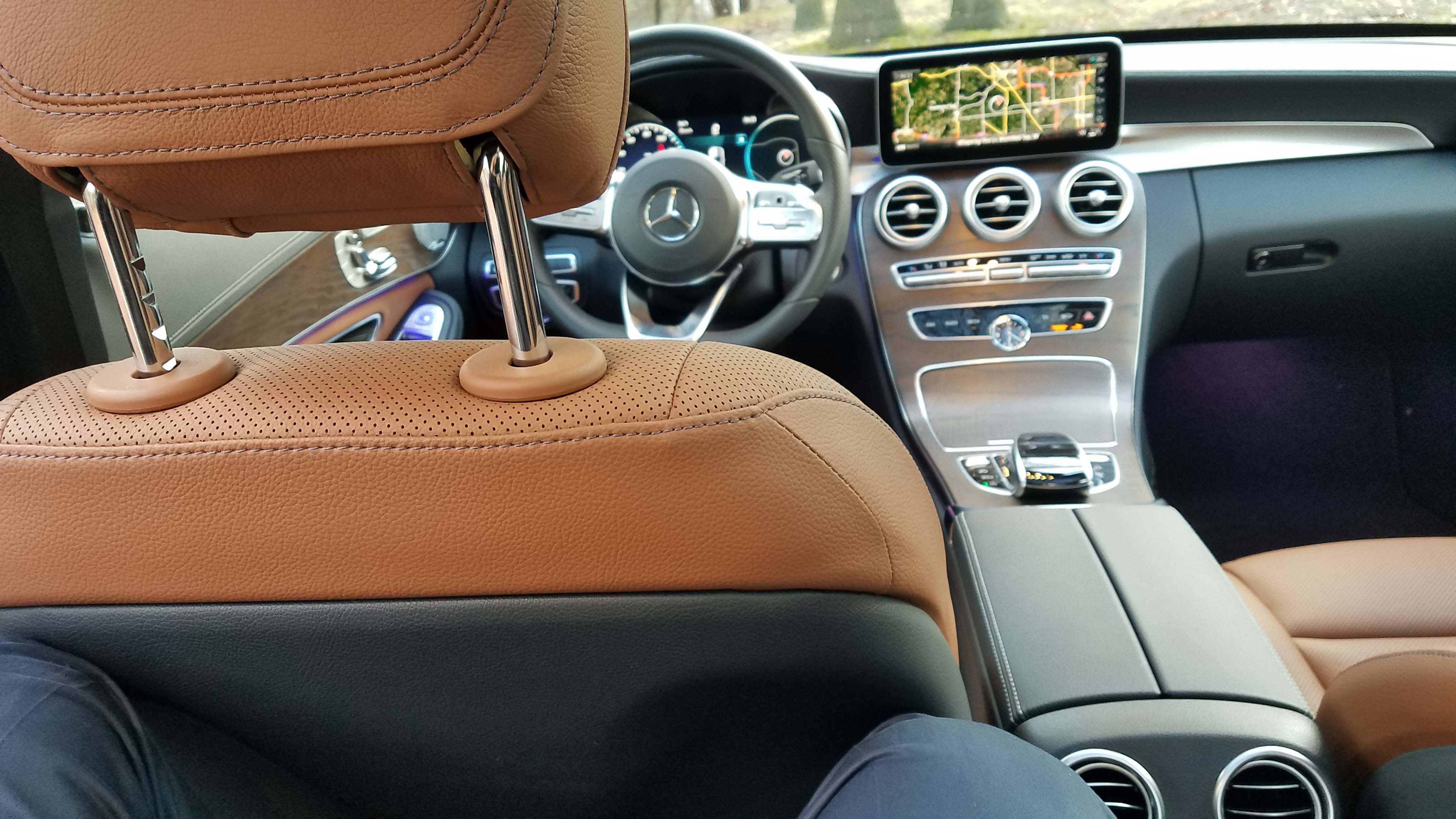 The 2019 Mercedes C300 has 35.2 inches of rear legroom — enough to fit a 6-footer comfortably.