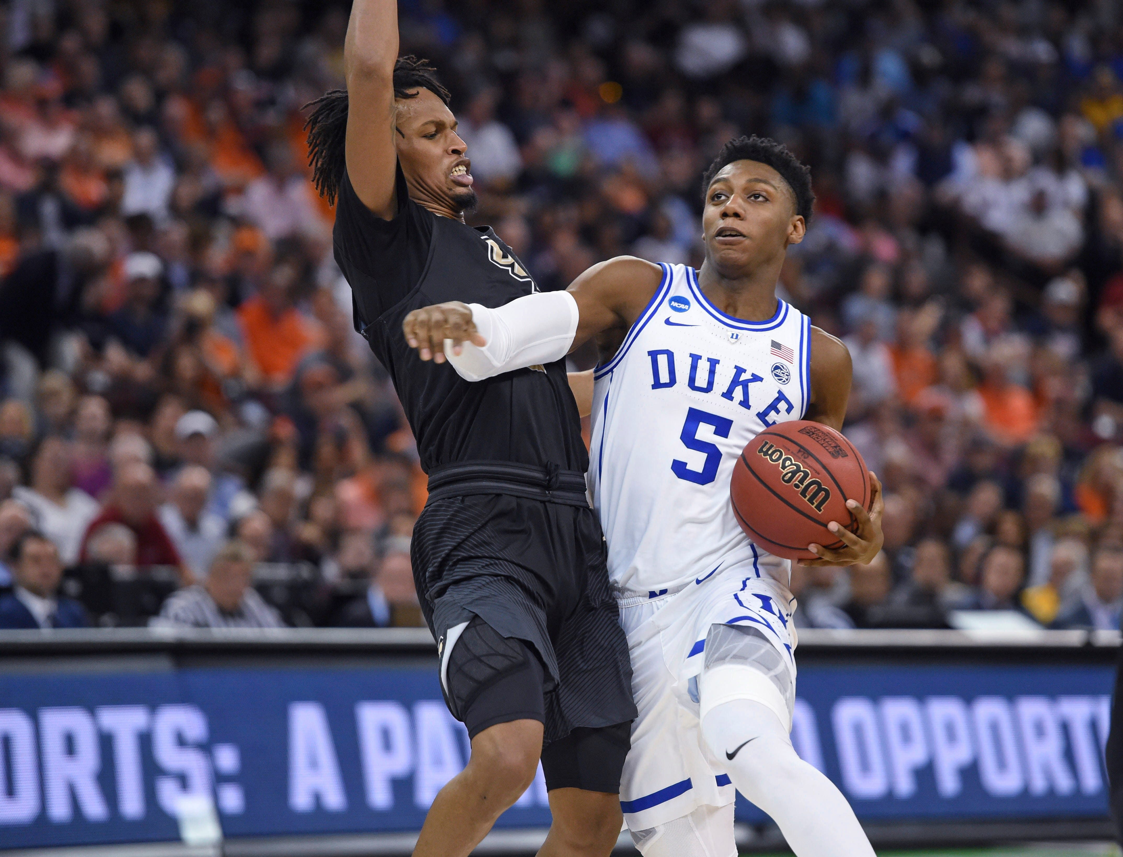 3. New York Knicks: RJ Barrett, wing, Duke. Another iteration of the draft produces the same result for the Knicks, who still could consider trading down, but they may have to take Barrett, just for the playmaking ability, which they’ve lacked. It’s not a bad consolation prize.