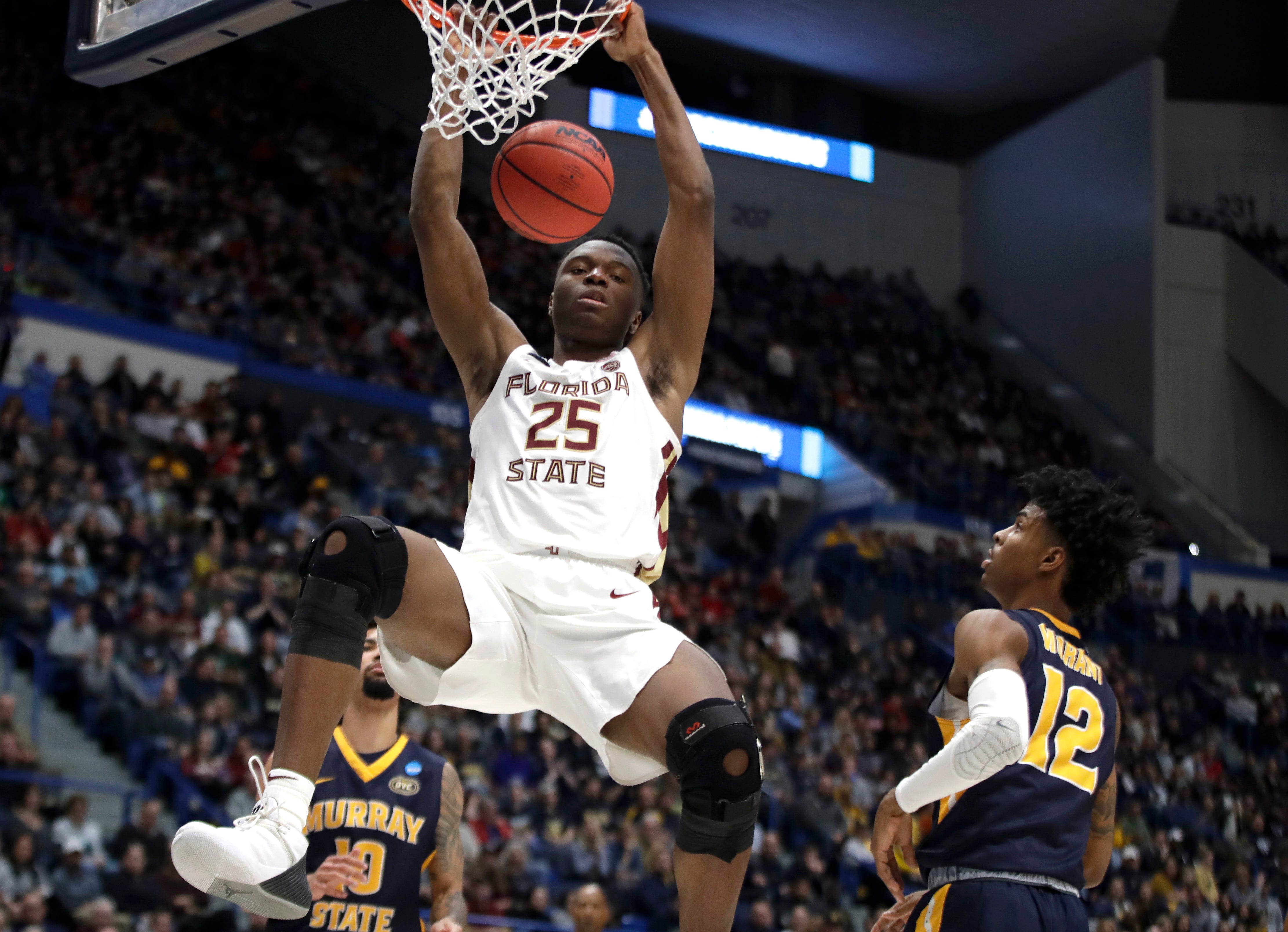 27. Brooklyn Nets: Mfiondu Kabengele, F, Florida State. The Nets could use a couple of pieces in the draft — unless they hit the jackpot in free agency — and could have a vastly different roster by the time July roles around. Until then, they’ll just try to accumulate talent in the draft and figure the rest out later.