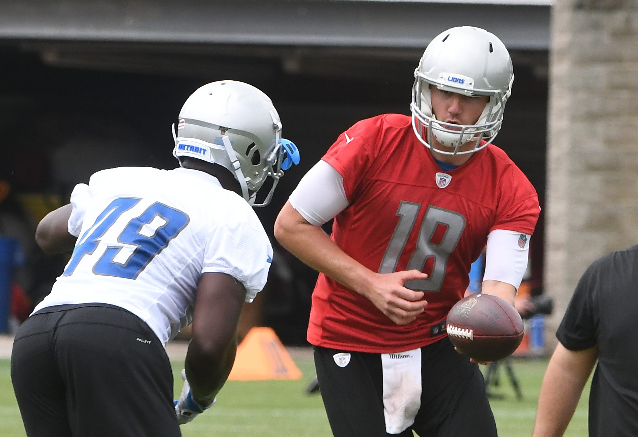 The Lions released former Michigan State quarterback Connor Cook (18) on Monday.