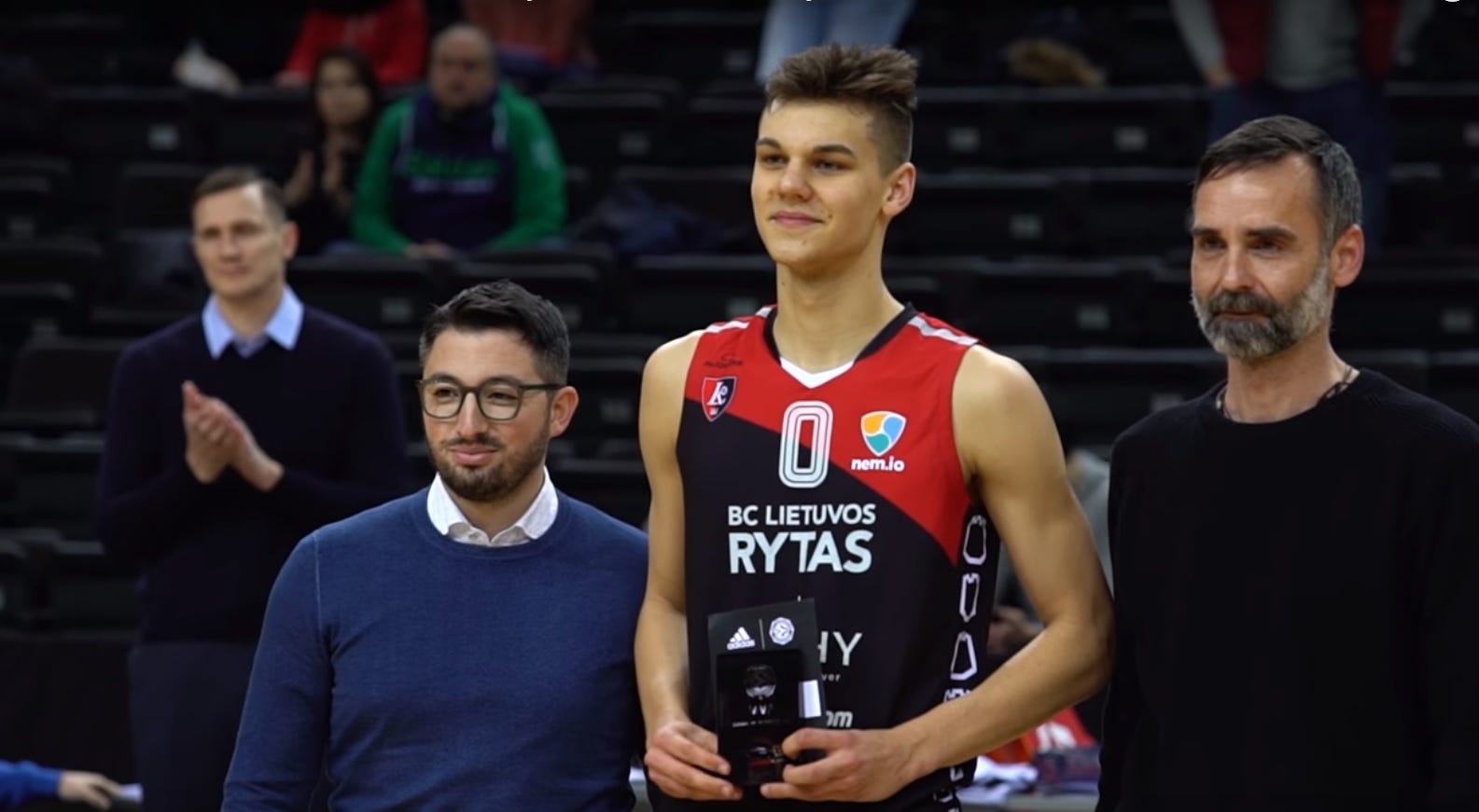 Lithuania's Deividas Sirvydis is a 6-foot-8 shooting guard with BC Rytas. He was taken with the No. 37th selection.