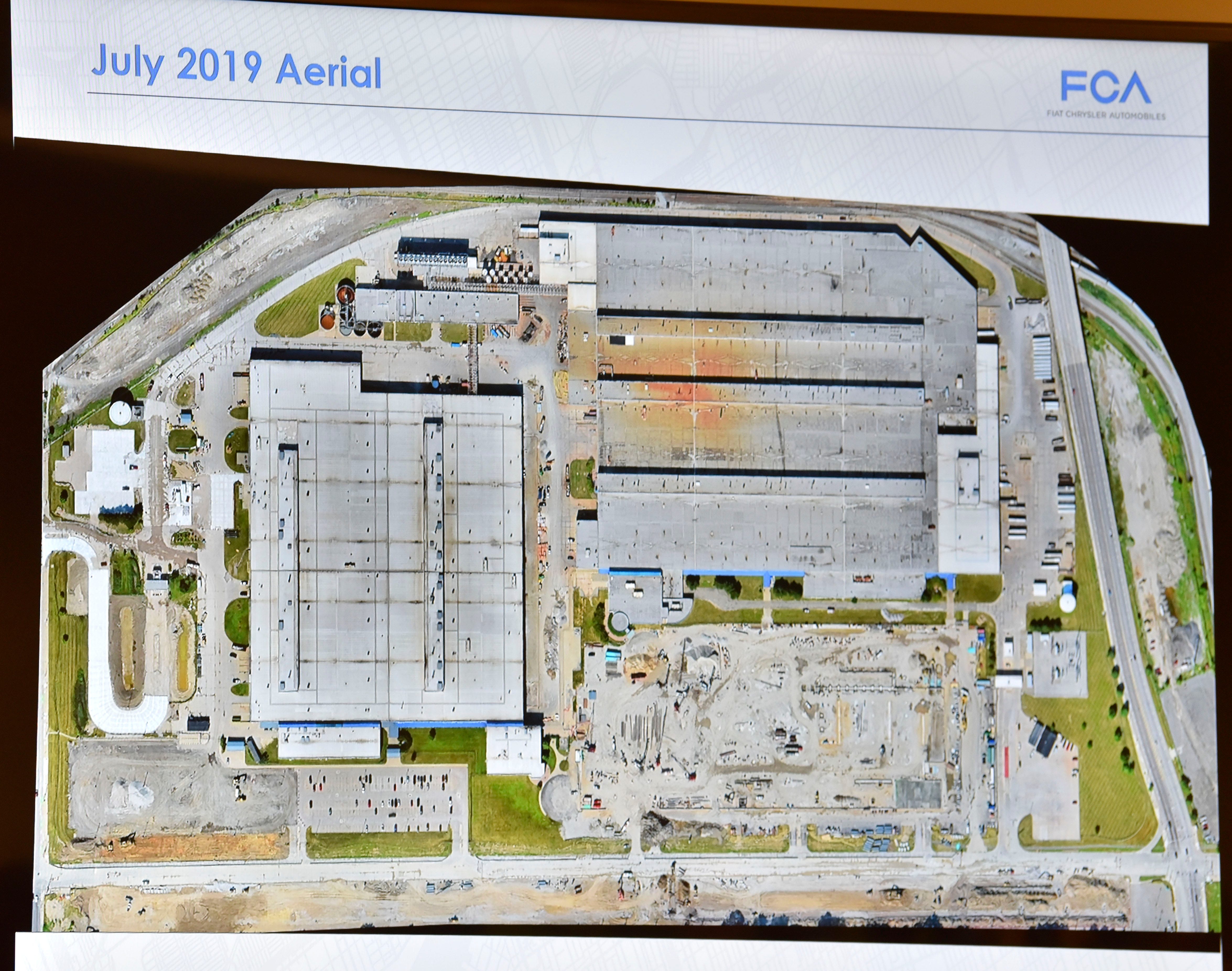 This is a July 2019 aerial view of the construction site.