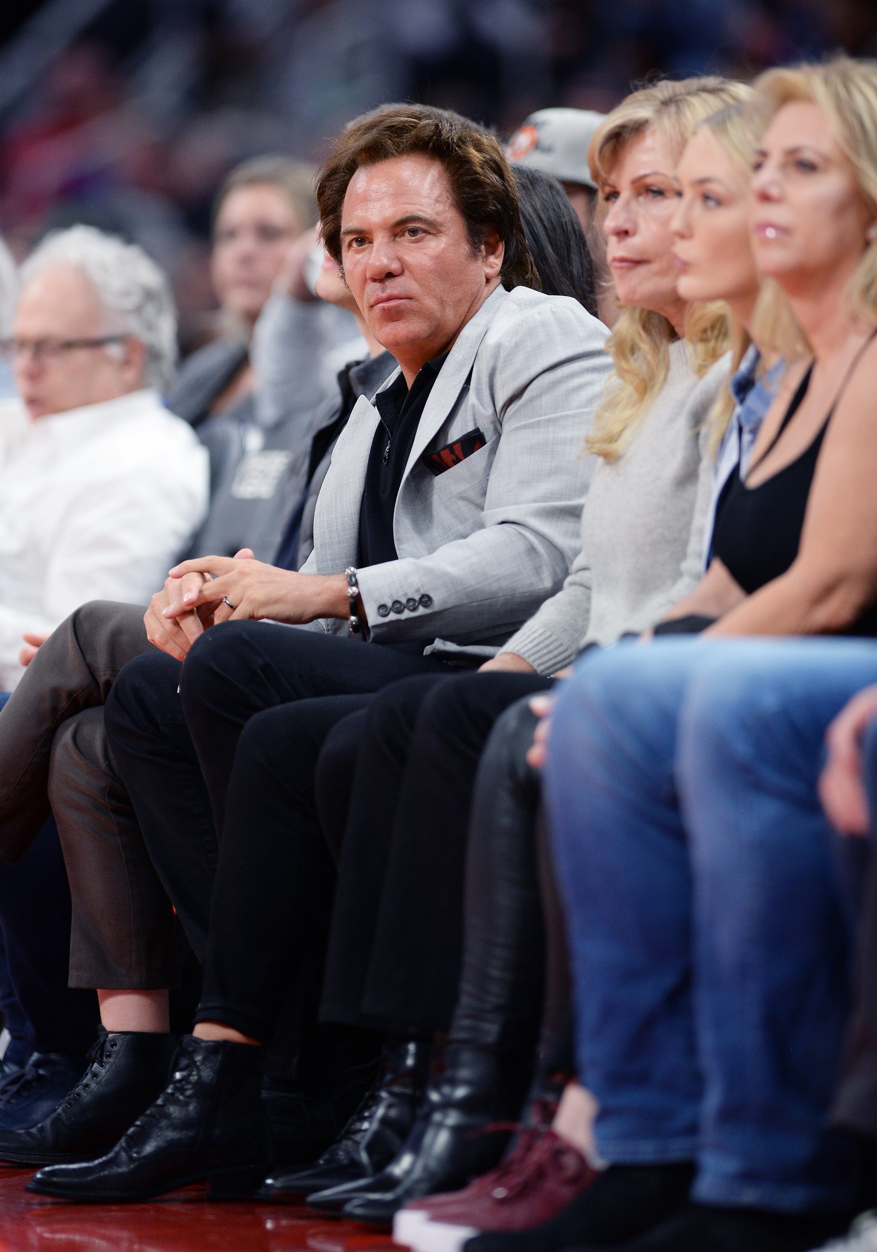 Pistons owner Tom Gores watches the action in the second quarter.