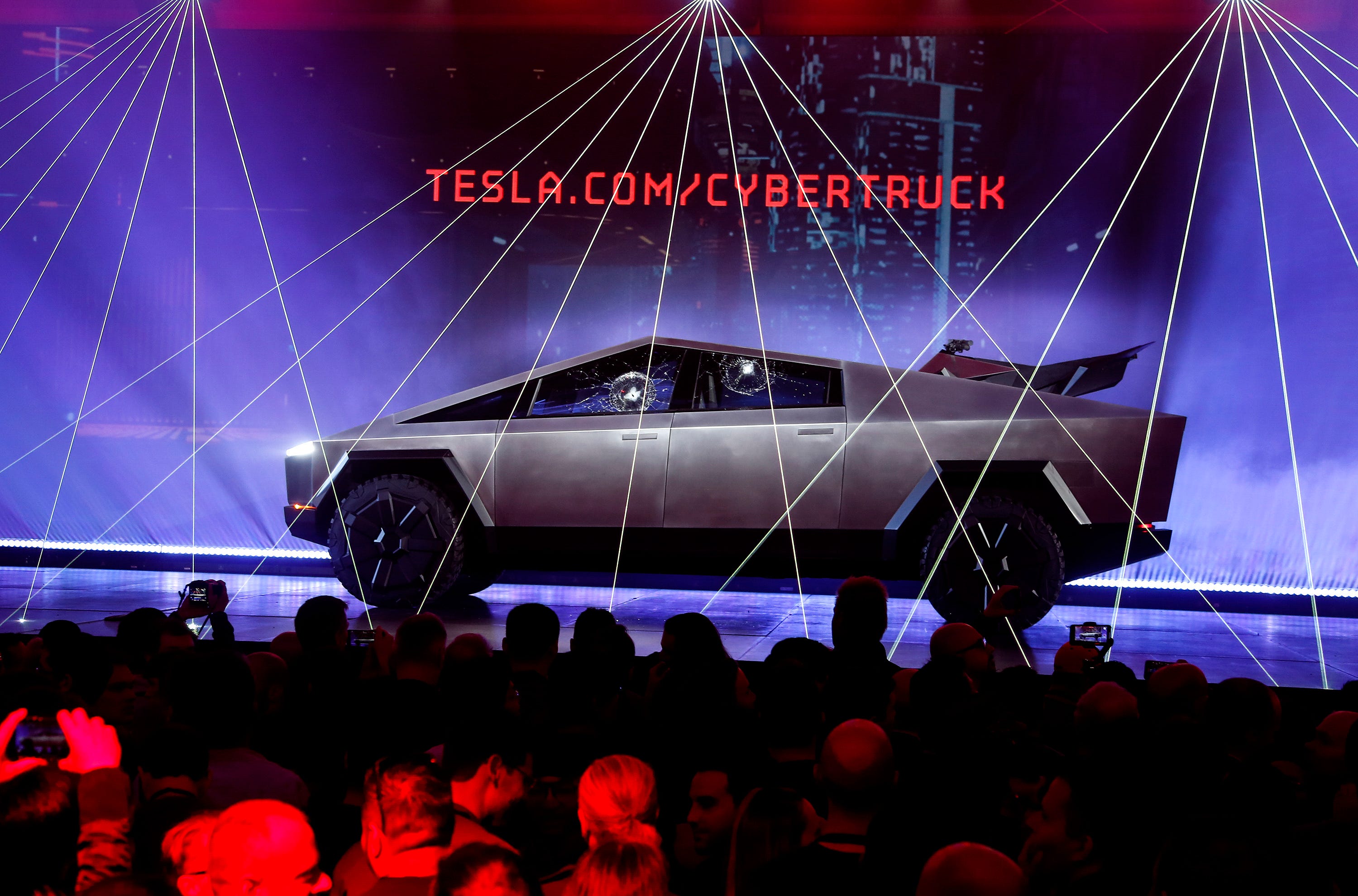 The Tesla Cybertruck that debuted in November is one of five electric pickup trucks scheduled to go on sale in the next two years.