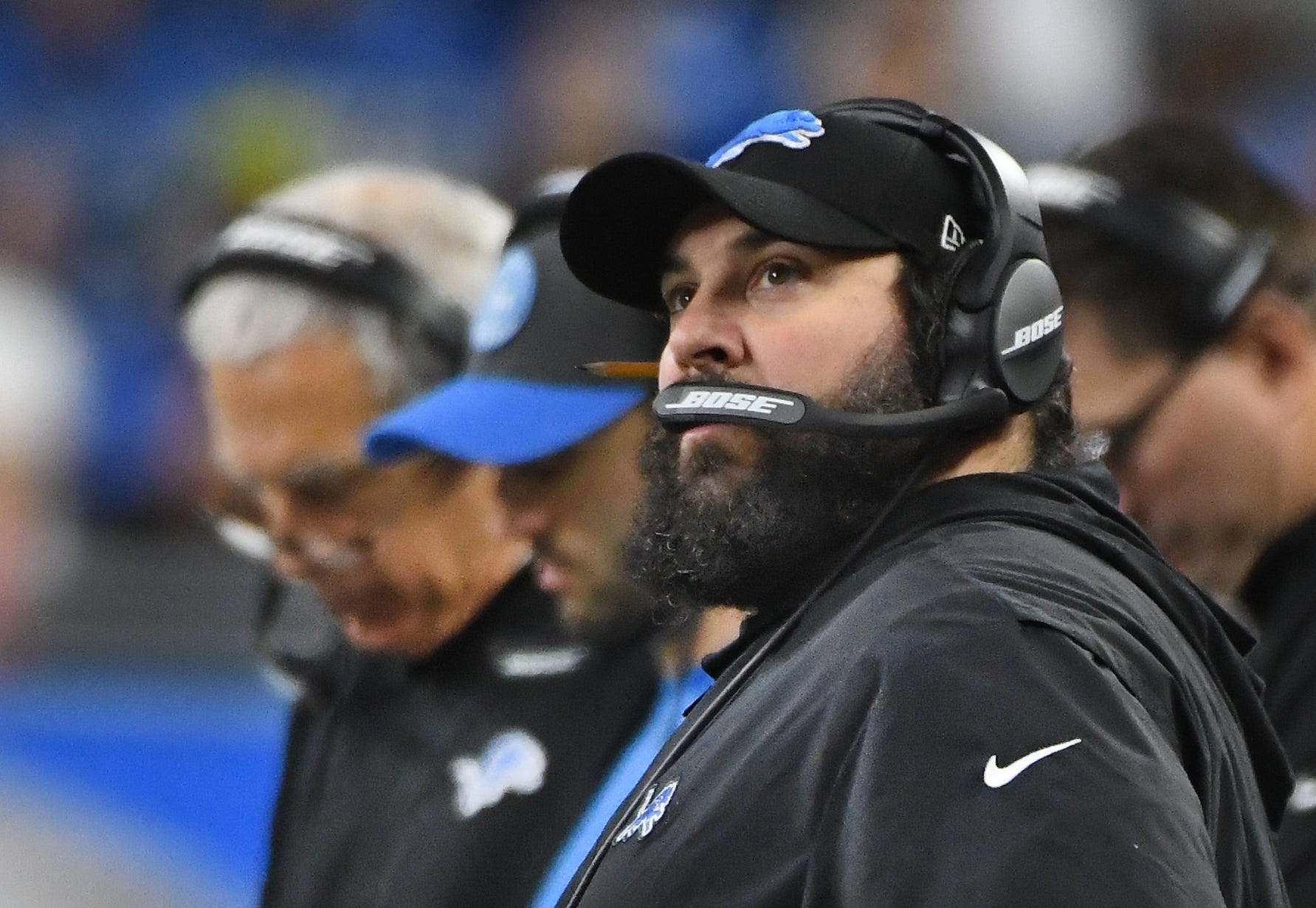 Matt Patricia, head coach: Patricia never let anyone forget it, but he wasn't wrong when he constantly praised the team's fight. As bad as things got during the nine-game losing streak to end the season, the Lions never quit on their coach, nearly knocking off the Packers in the finale with a patchwork roster. 
But the story of the season was being close and coming up short. The Lions blew lead after lead during the season with an alarming inability to finish games. Sure, you can find examples of penalties or execution errors that contributed to each defeat, but the consistent failure to get over the hump is a direct indictment of Detroit's coaching, at every position, in every situation. Grade: D