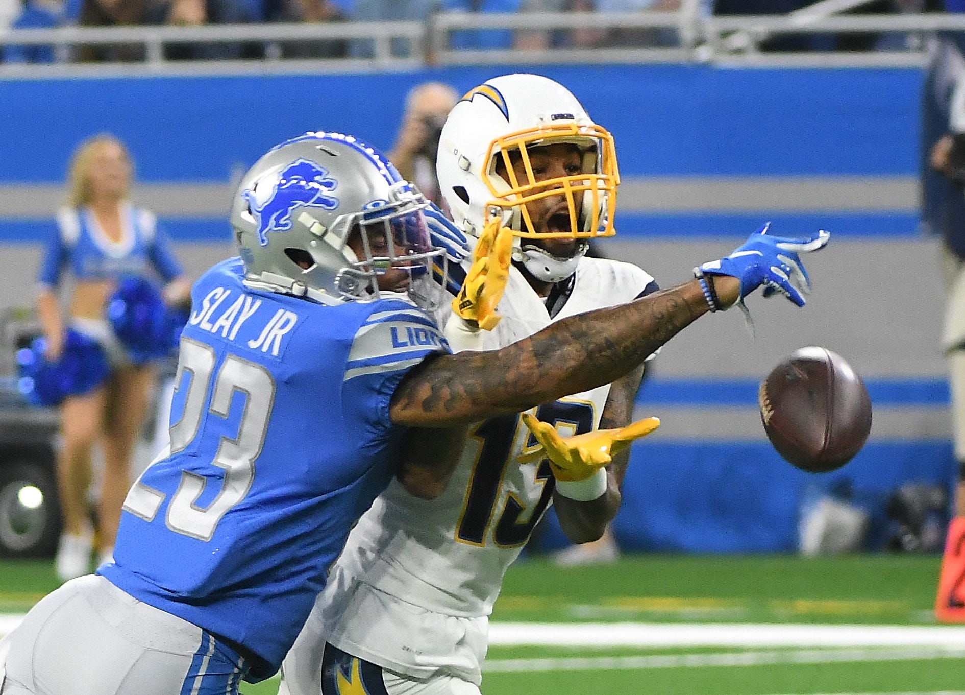 Darius Slay, cornerback: The Lions ask so much of Slay, having him follow around the opponent’s best receiver week after week. Still, the coverage numbers were above-average, with only 58.3 percent of the throws his direction resulting in completions with a respectable 13 pass breakups. Slay's effort in run support was less than desirable, but not all that uncommon for the position. Grade: B+