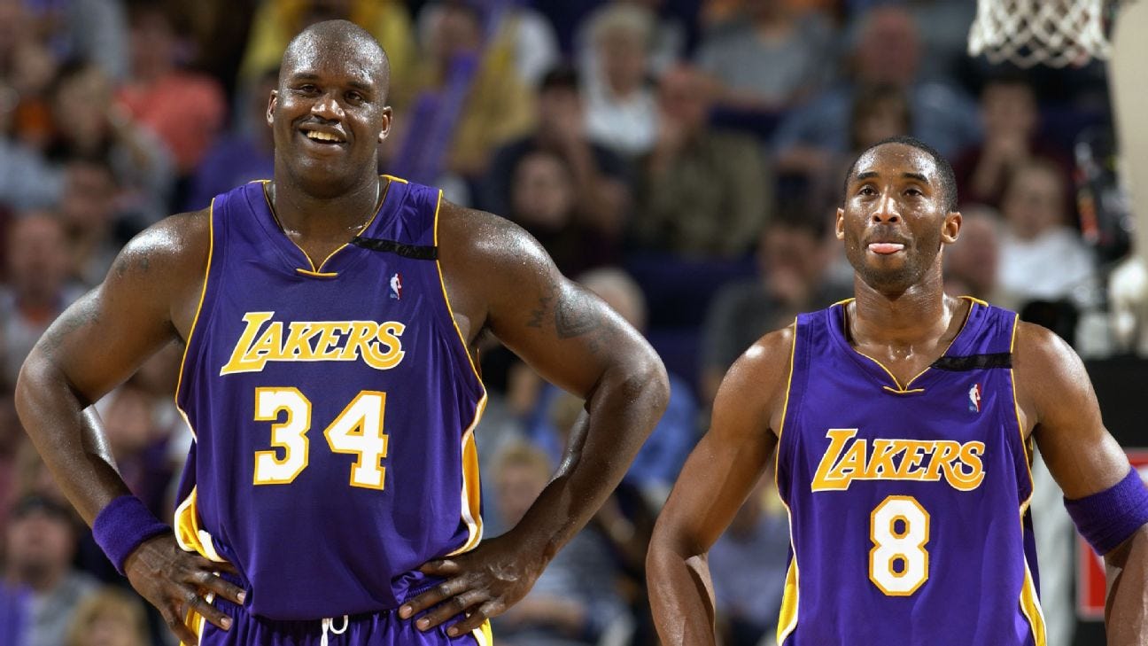 Kobe Bryant and Shaquille O'Neal formed a dynamic duo in Los Angeles, though the relationship wasn't always smooth.