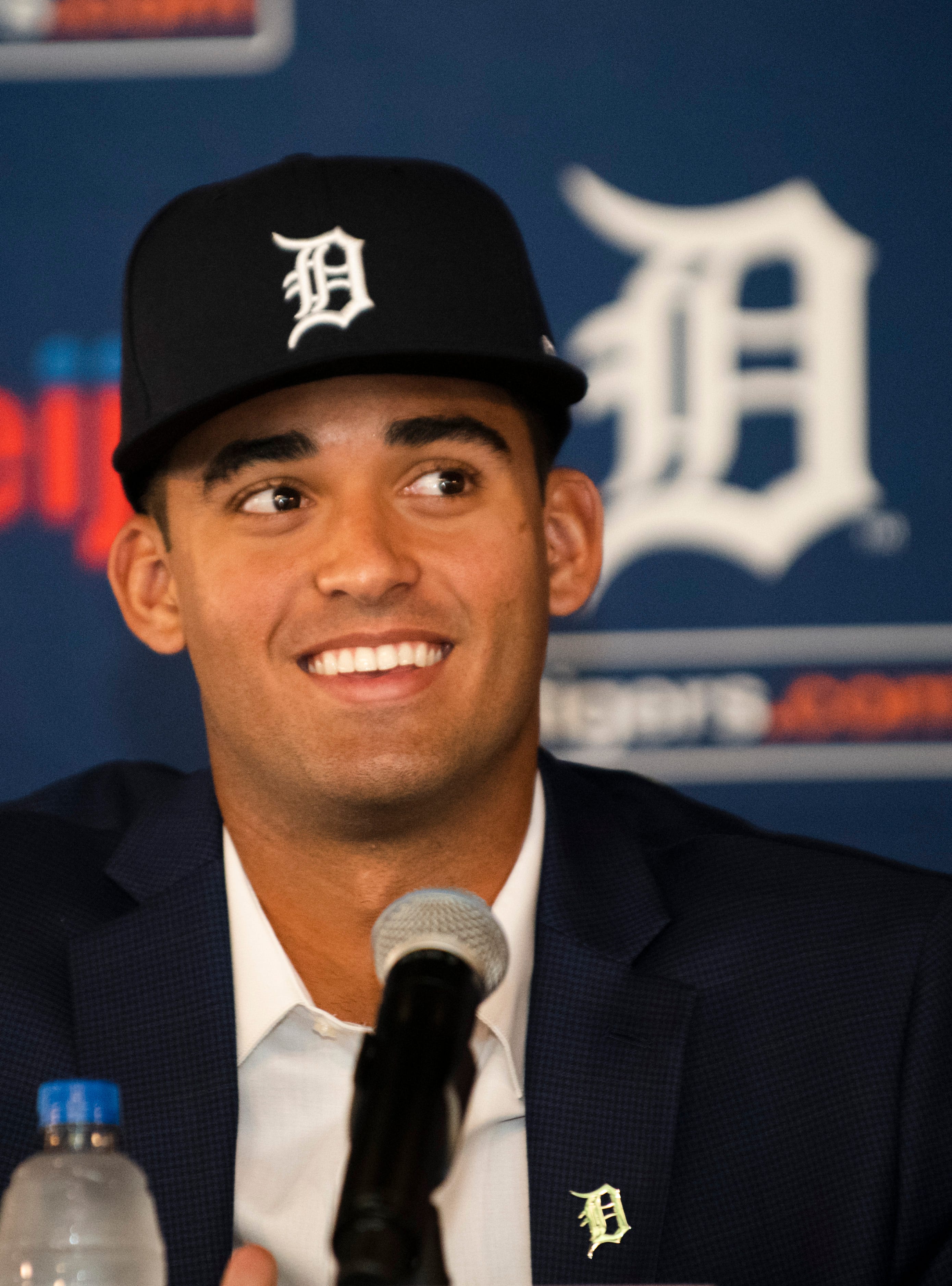 4. Riley Greene, 19, 6-3, 200, OF: Not much chance the Tigers missed here with last year’s fifth-overall draft grab. Greene is a sublime athlete and left-handed hitter who did just fine during stops at three minor-league posts, all before he turned 19. He’ll get a full taste of Class A baseball in 2020. He should confirm that his skills are long-term talents likely to grow more lustrous as he approaches 20 and beyond. He needs to stay in the lineup, minus mishaps that are always an athlete’s demon-in-waiting. But with typical health the Tigers are grooming in Greene your typical star hitter and outfielder.