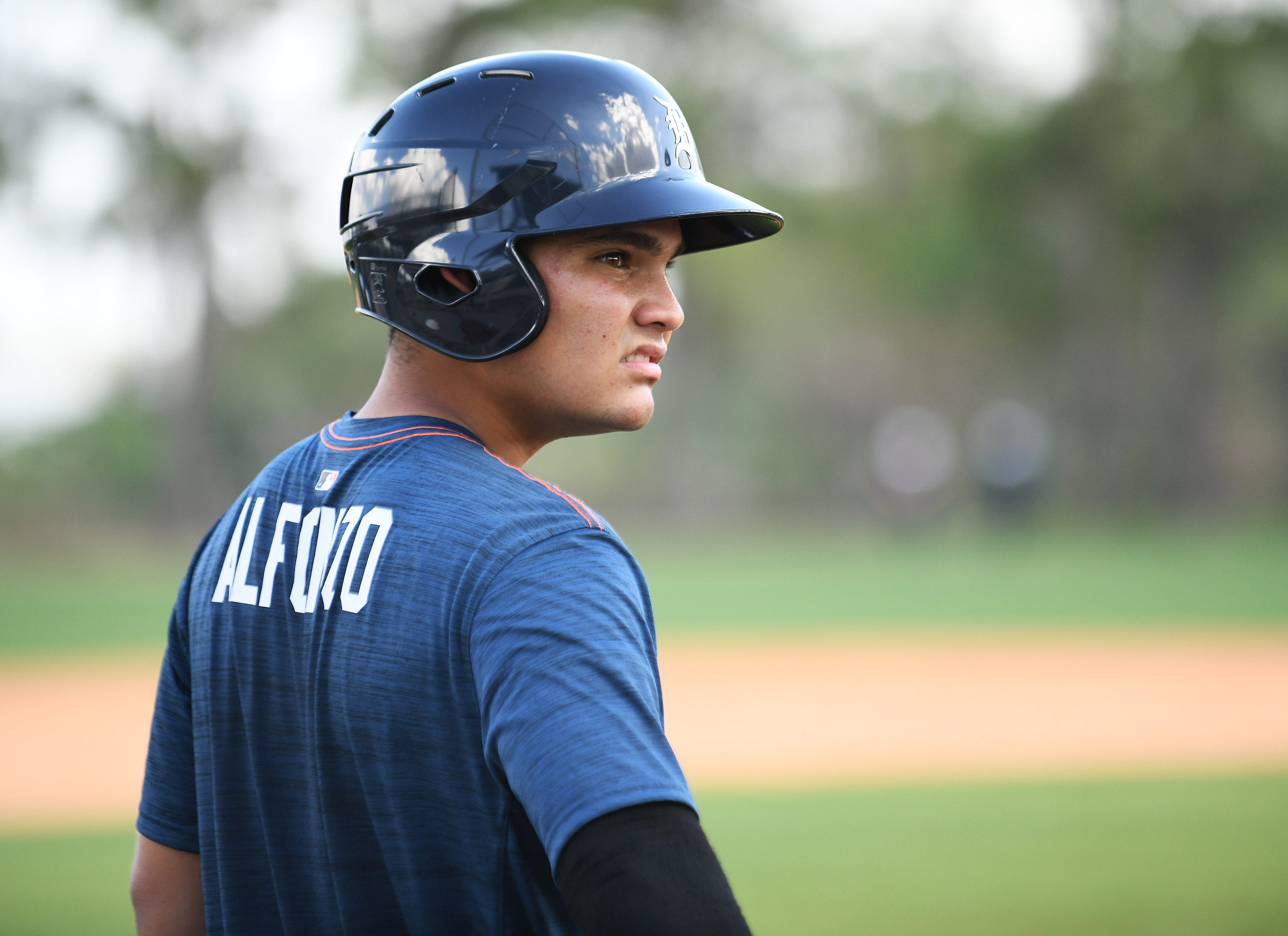 16. Eliezer Alfonzo, 20, 5-10, 155, C: He’s a switch-hitter and perhaps not stout enough to be an everyday catcher in the big leagues. But a guy named Pudge Rodriguez – no, this is not a comparison – was an inch shorter than Alfonzo and had no serious issues while filling out. Alfonzo is a native Venezuelan who has hit just about everywhere, including during a 48-game stint last summer at Single-A Connecticut: .318 batting average, with a .342 on-base percentage. This, it should be noted, was while he was still 19. The Tigers will back-slap any young catching prospect who appears a good bet to someday see Comerica Park. Alfonzo might qualify.