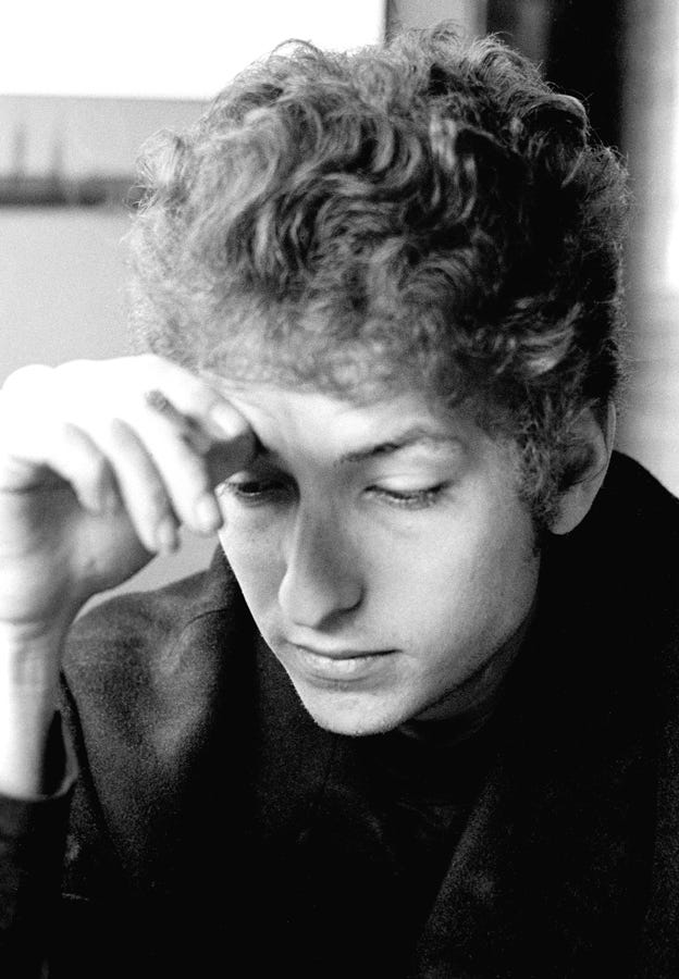 Close up of Bob Dylan, Woodstock, NY 1964