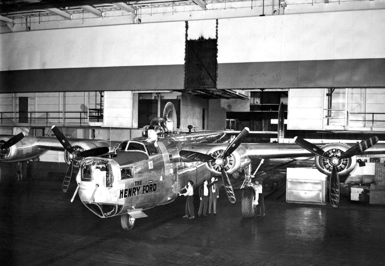 The last B24 Liberator Bomber rolled off the line June 25, 1945.