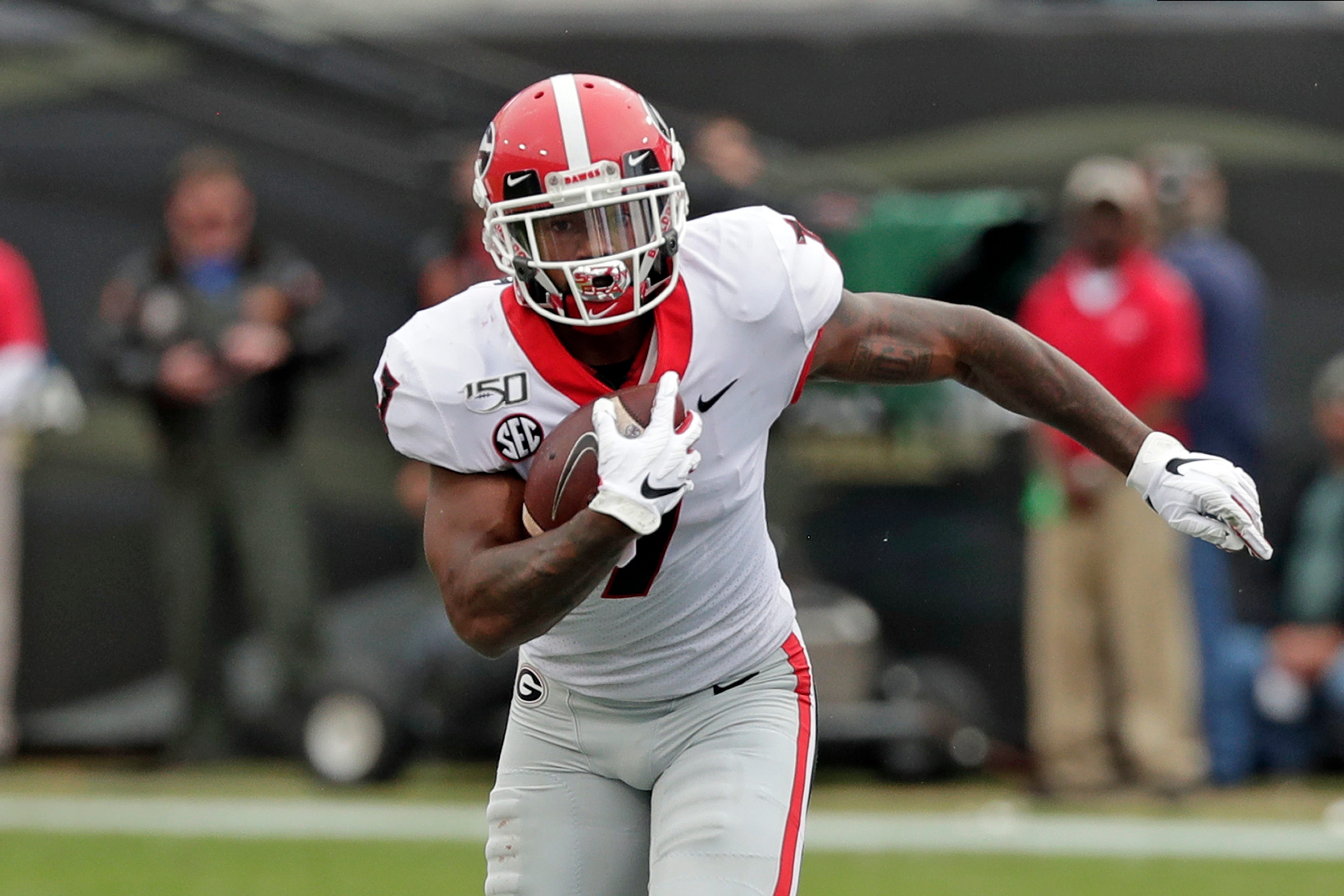 Georgia running back D'Andre Swift runs against Florida during the first half in 2019.