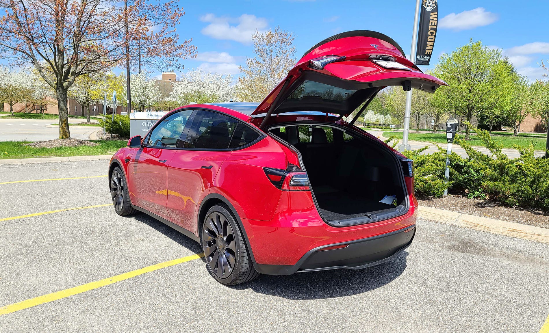 Got hatch? Americans love five-door SUVs for their cargo storage, and the Model Y should be Tesla's best-seller when production resumes.