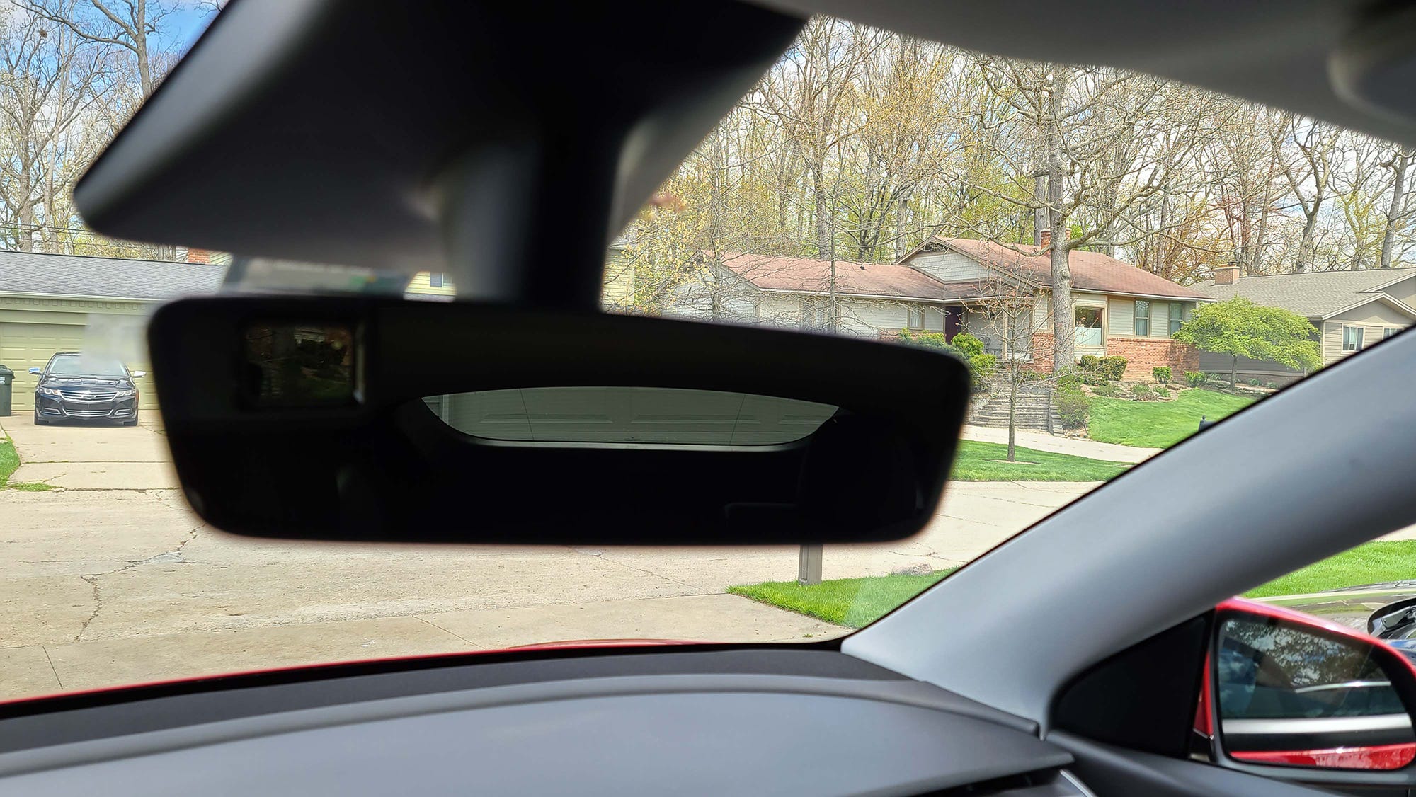 The Tesla Model Y has a hatchback, but its rear visibility is limited compared to the Model 3 sedan.