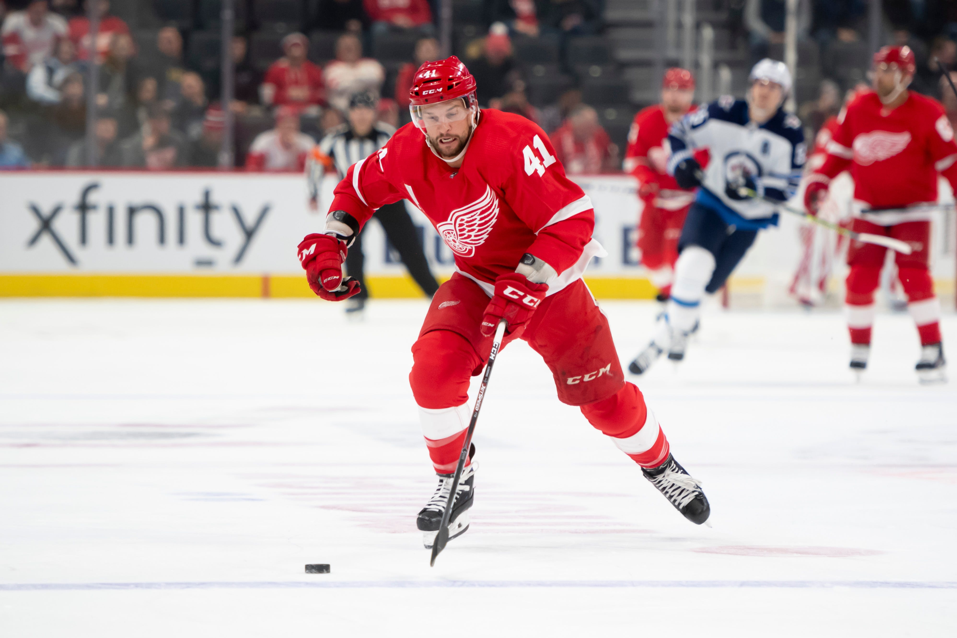Luke Glendening – AGE: 31: CONTRACT: Ends 2021, $1.8 million per: STATS: 60 games, 6 goals, 3 assists. COMMENT: Grew into a leadership role, and Glendening was impressive doing it. But on the ice, it was another sub-par season. This will be an interesting case for the Wings at the trade deadline, as Glendening has value around the NHL. GRADE: C-minus.