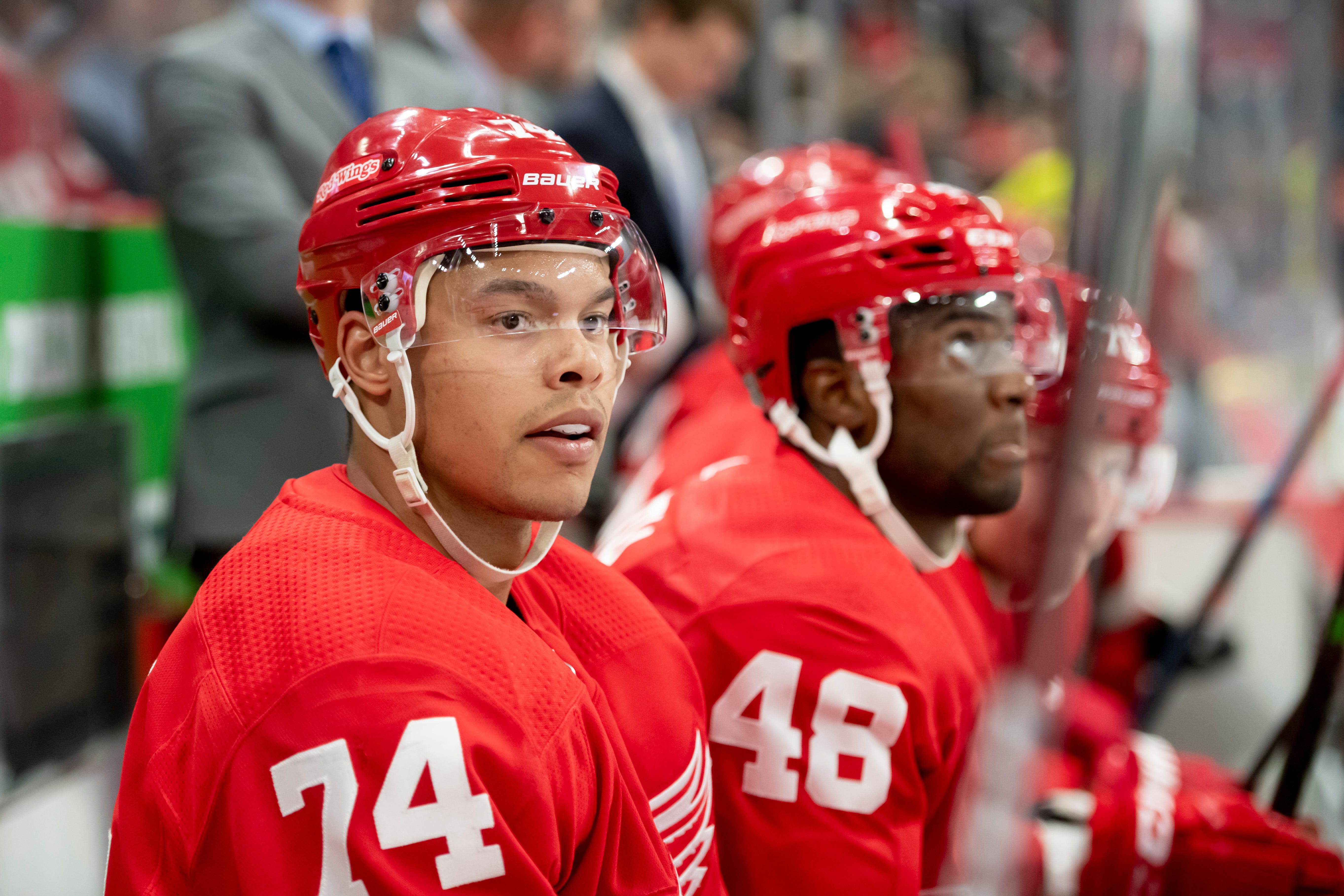 Madison Bowey – AGE: 25. CONTRACT: Restricted free agent: STATS: 53 games, 3 goals, 14 assists. COMMENT: There’s some offensive potential for sure, but Bowey doesn’t show it enough. And the defensive issues continue to be too prevalent. Making a roster next season will be difficult. GRADE: D.