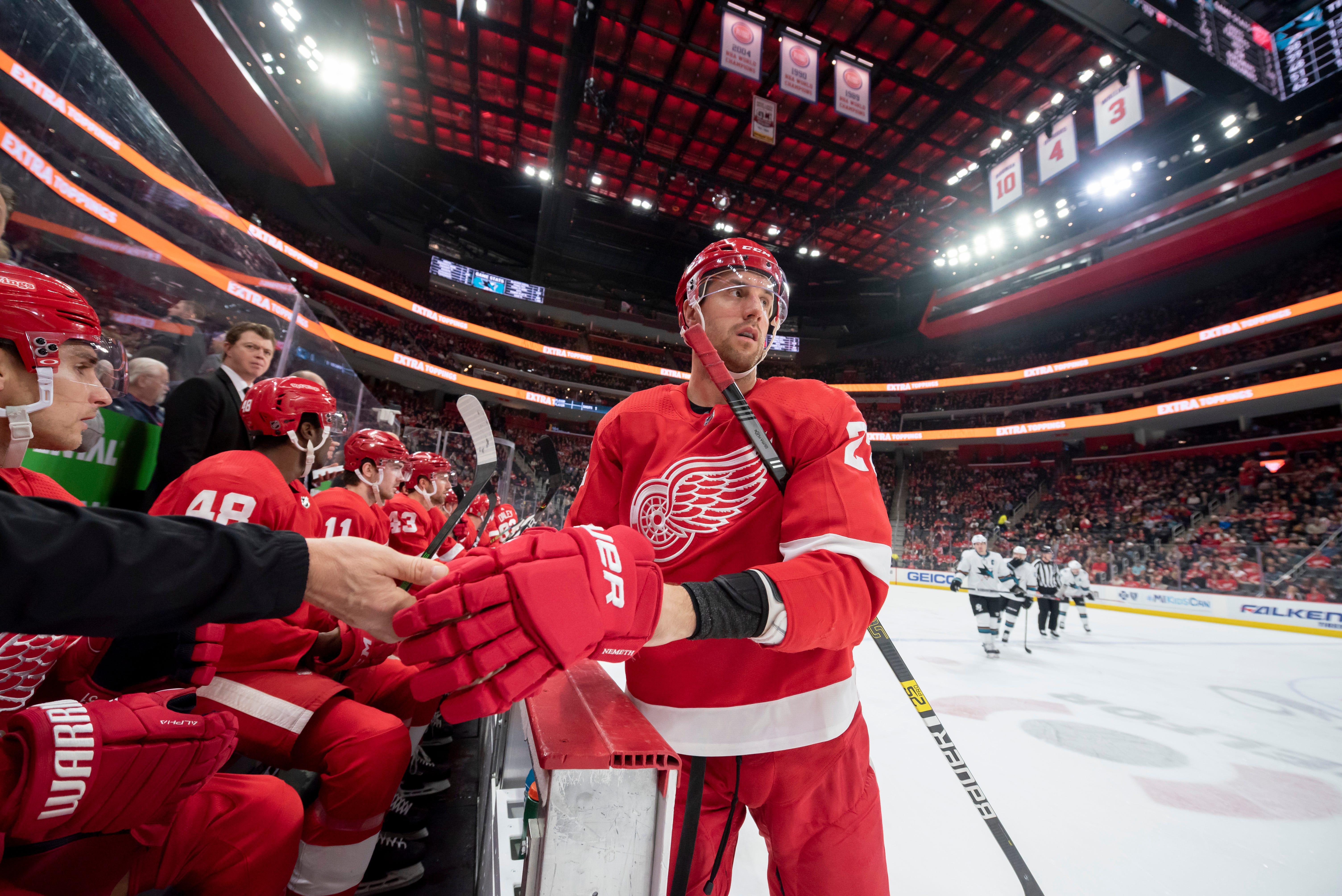Patrik Nemeth – AGE: 28. CONTRACT: Ends 2021, $3 million per: STATS: 64 games, 1 goal, 8 assists. COMMENT: A defensive defenseman who did the job the Wings wanted from him, Nemeth provided a veteran presence on a thin position group. Could the Wings extend him next season? GRADE: C-plus.