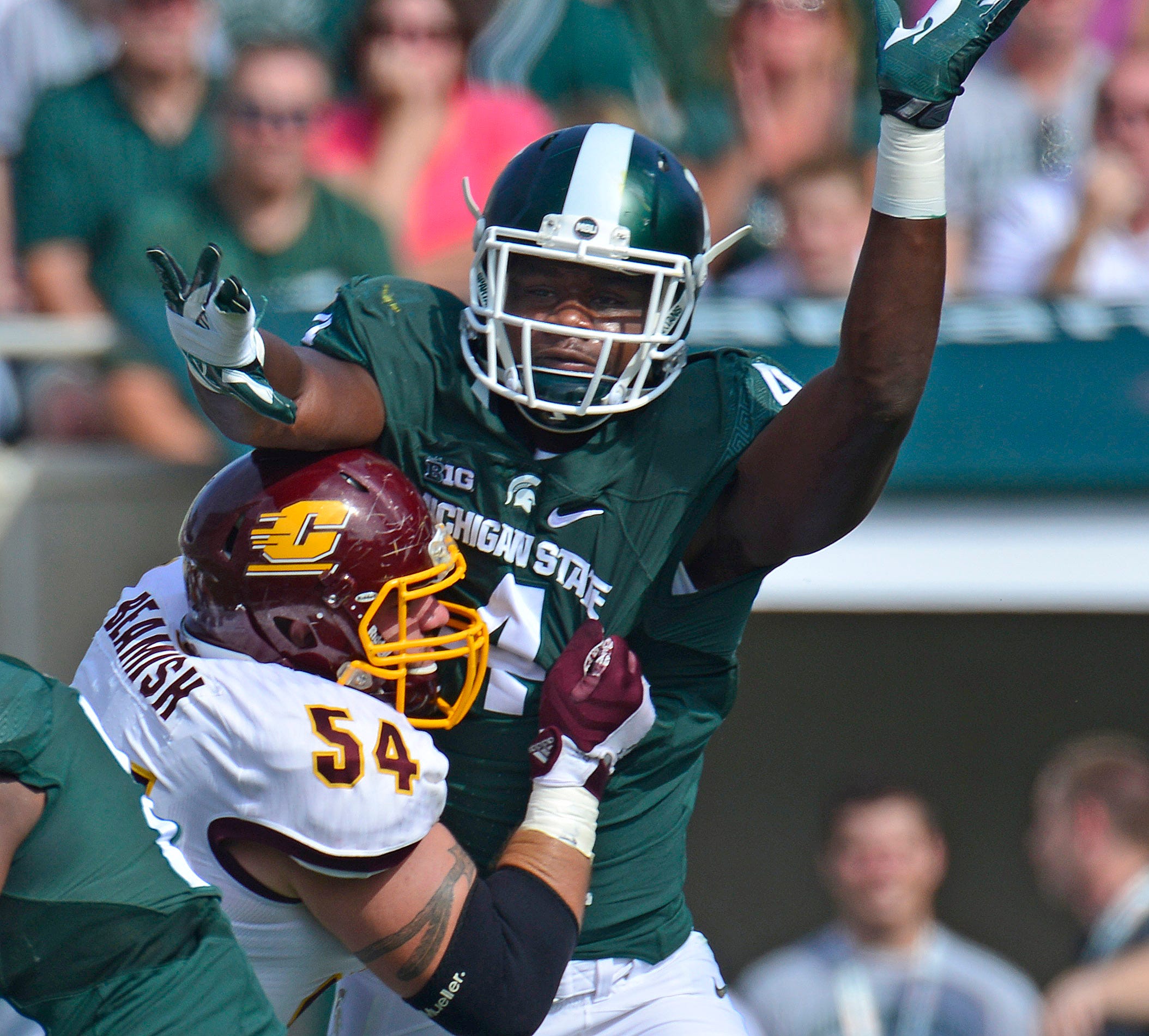 DEFENSIVE LINE – Malik McDowell, 2014-16: One the most physically gifted defensive linemen to play at Michigan State, he quickly made a name for himself in 2014 by being named a freshman All-American. Primarily a tackle, McDowell finished his career with 24.5 tackles for loss and 7.5 sacks in 36 career games before opting to head to the NFL Draft after his junior season, when he was named a second-team All-American.