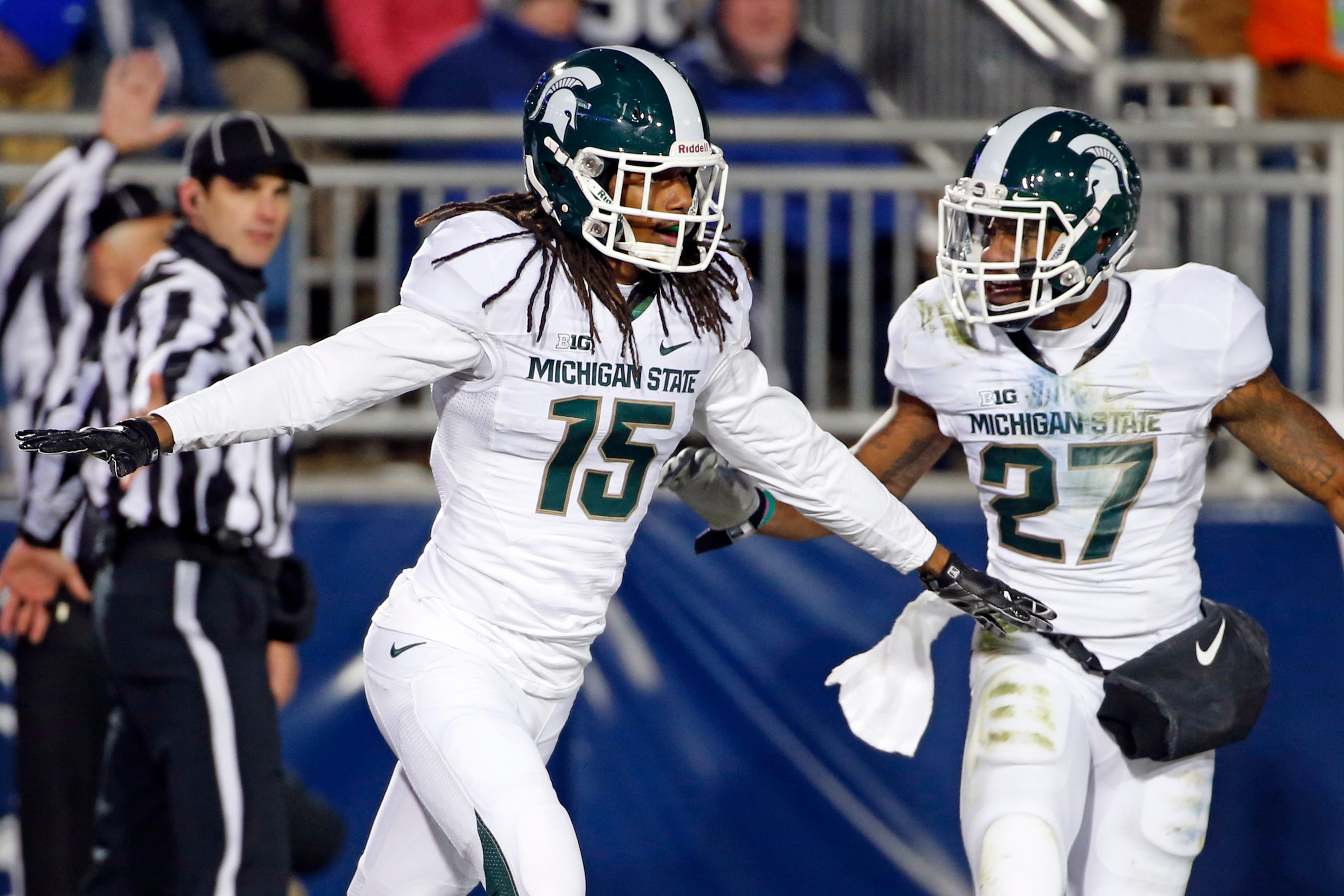 CORNERBACK – Trae Waynes, 2012-14: A Thorpe Award semifinalist as a junior in 2014, Waynes left a year early and became the highest drafted cornerback at MSU in the modern NFL Draft era, going No. 11 overall to Minnesota. He finished his career with six interceptions and 13 pass breakups in 36 career games. A second-team All-American in 2014, Waynes became MSU's third first-team All-Big Ten cornerback under Mark Dantonio, joining Dennard and Johnny Adams.
