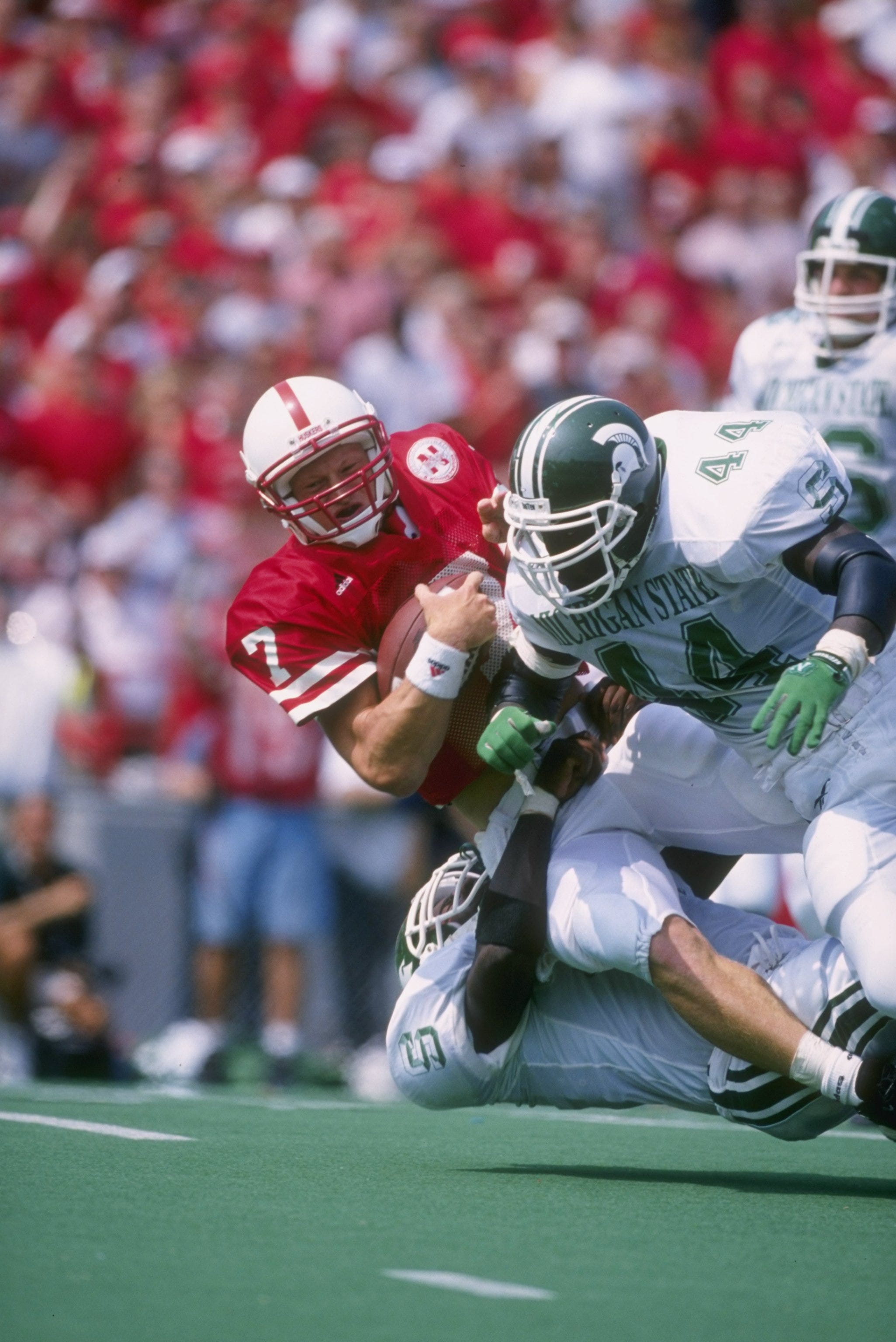 LINEBACKER – Ike Reese, 1994-97: His freshman season came before 1995, but it was his consistency and outstanding senior year that landed Reese on the list. His 137 tackles in 1997 still ranks among the top 10 in program history and his 420 career stops are good for fourth overall. A third-team All-American in 1997, Reese’s legacy at Michigan State is likely hindered by the fact the Spartans never finished with more than seven wins in any of his seasons.