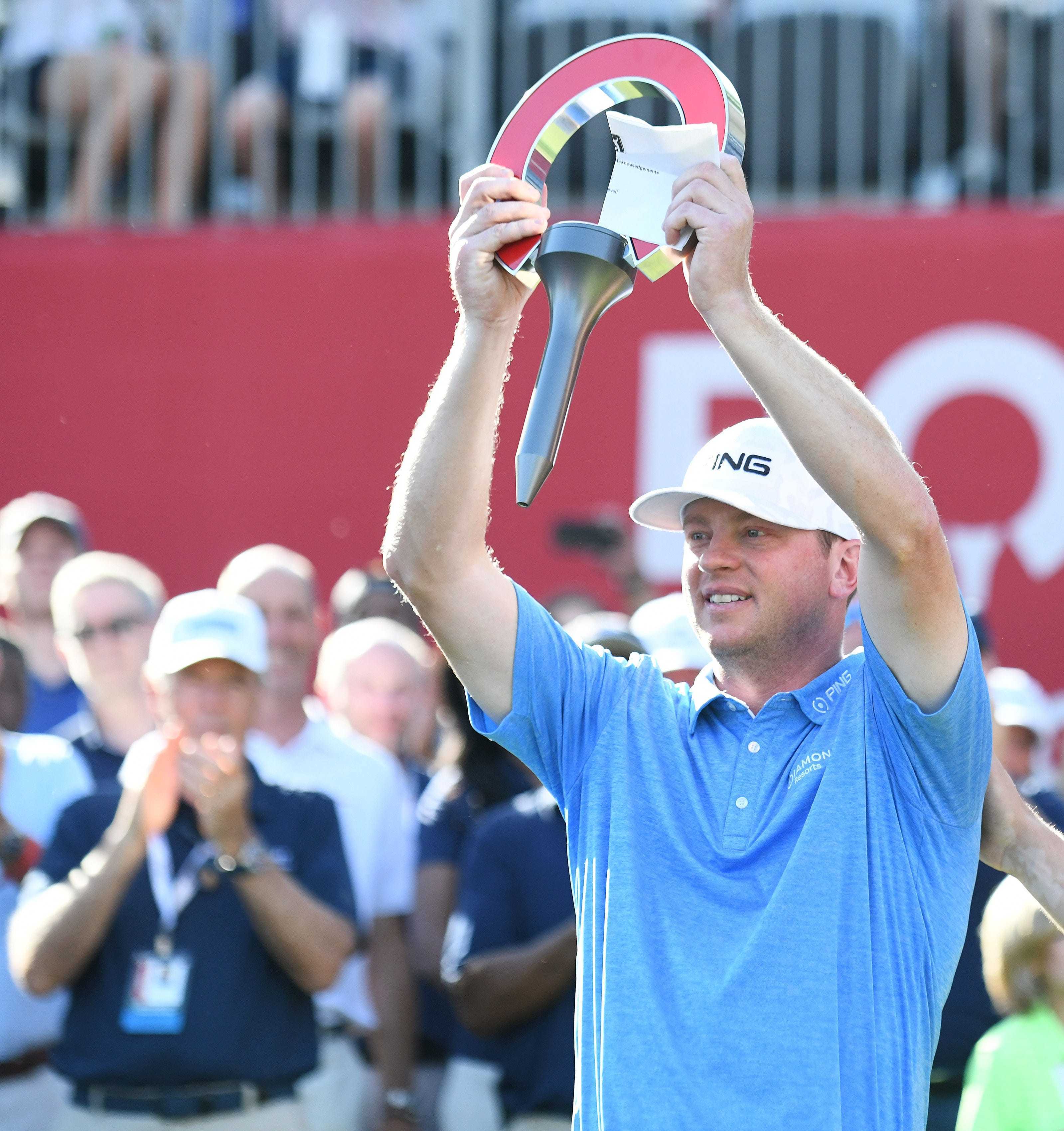 Nate Lashley won the inaugural Rocket Mortgage Classic at Detroit Golf Club in 2019.