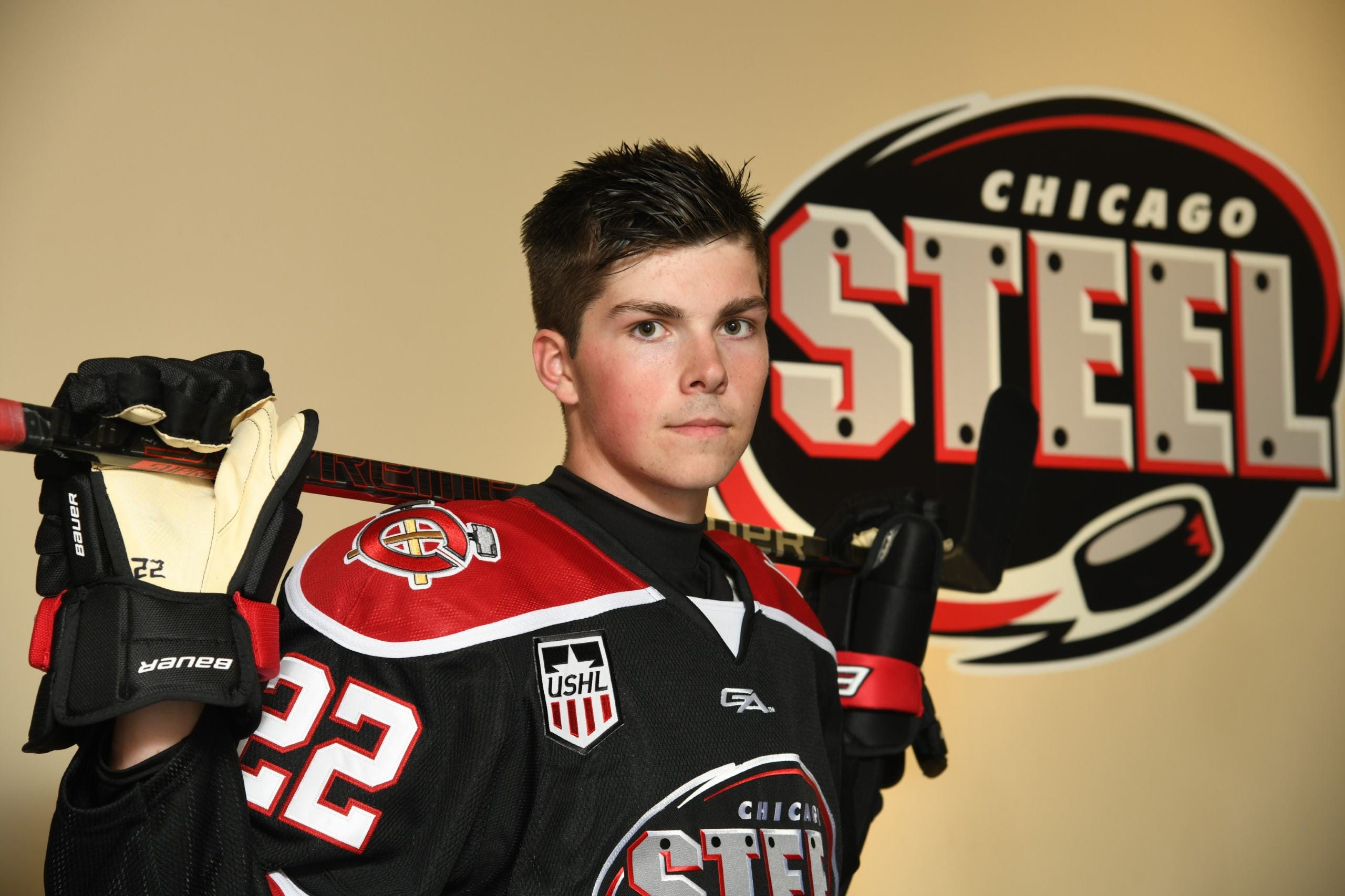 Owen Power of the Chicago Steel was named the top defenseman in the United States Hockey League last year.