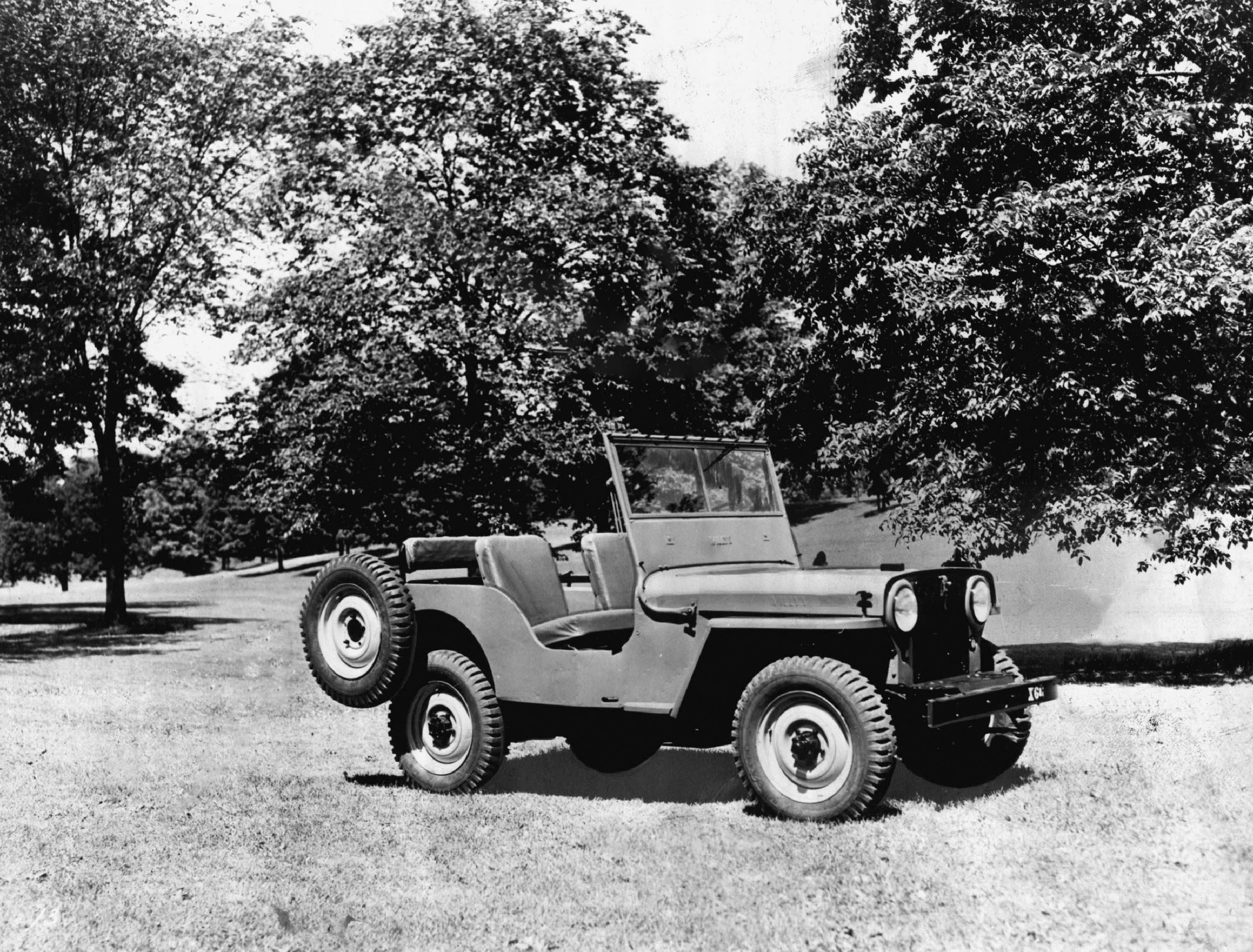 Brand New . . . The Jeep is said to be the only really new vehicle to come out of the war. It proved so versatile that Willys-Overland adopted it for postwar use.  May 29, 1946.
