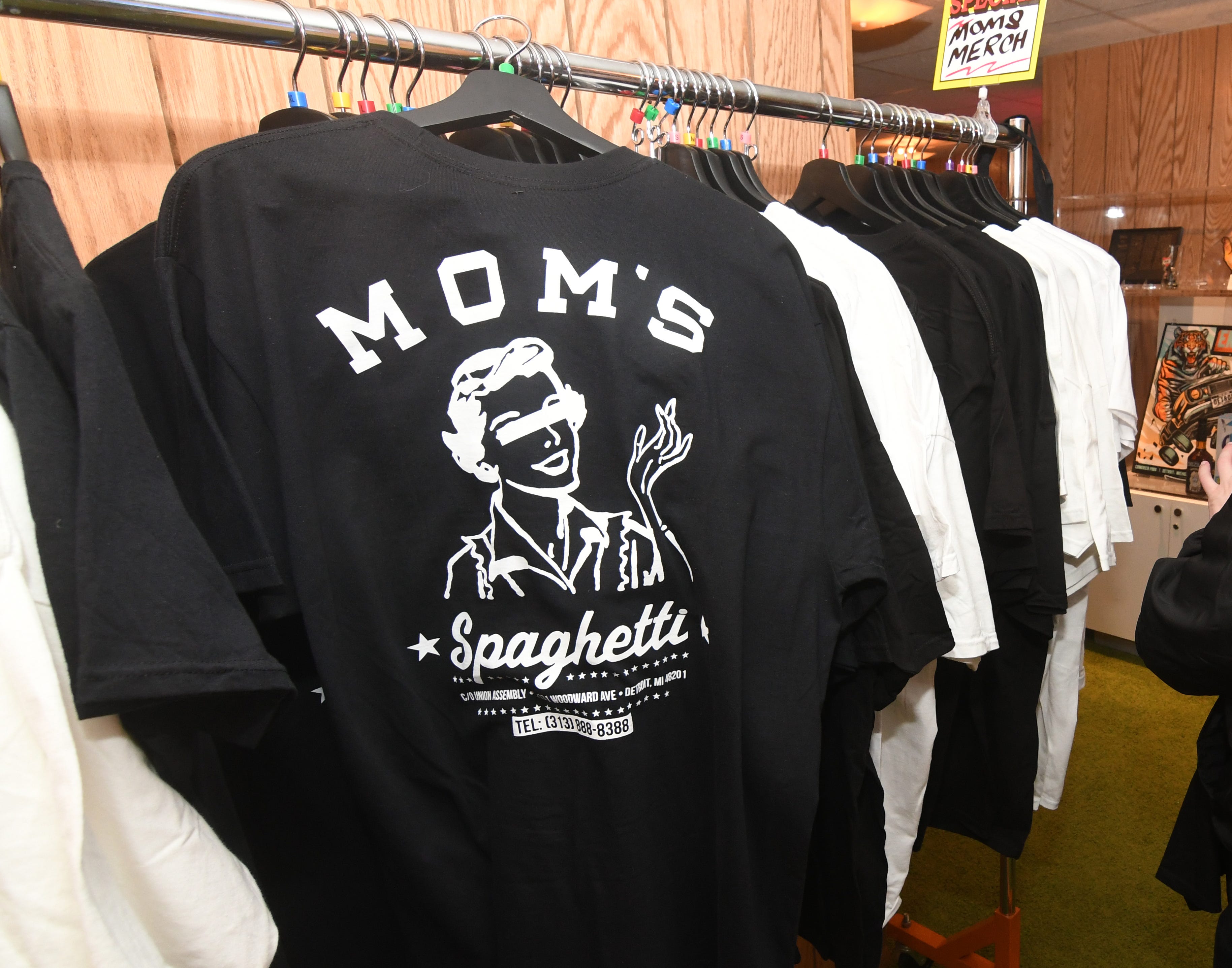Mom's Spaghetti T-shirts are a hot seller at The Trailer retail shop on Wednesday, September 29, 2021.