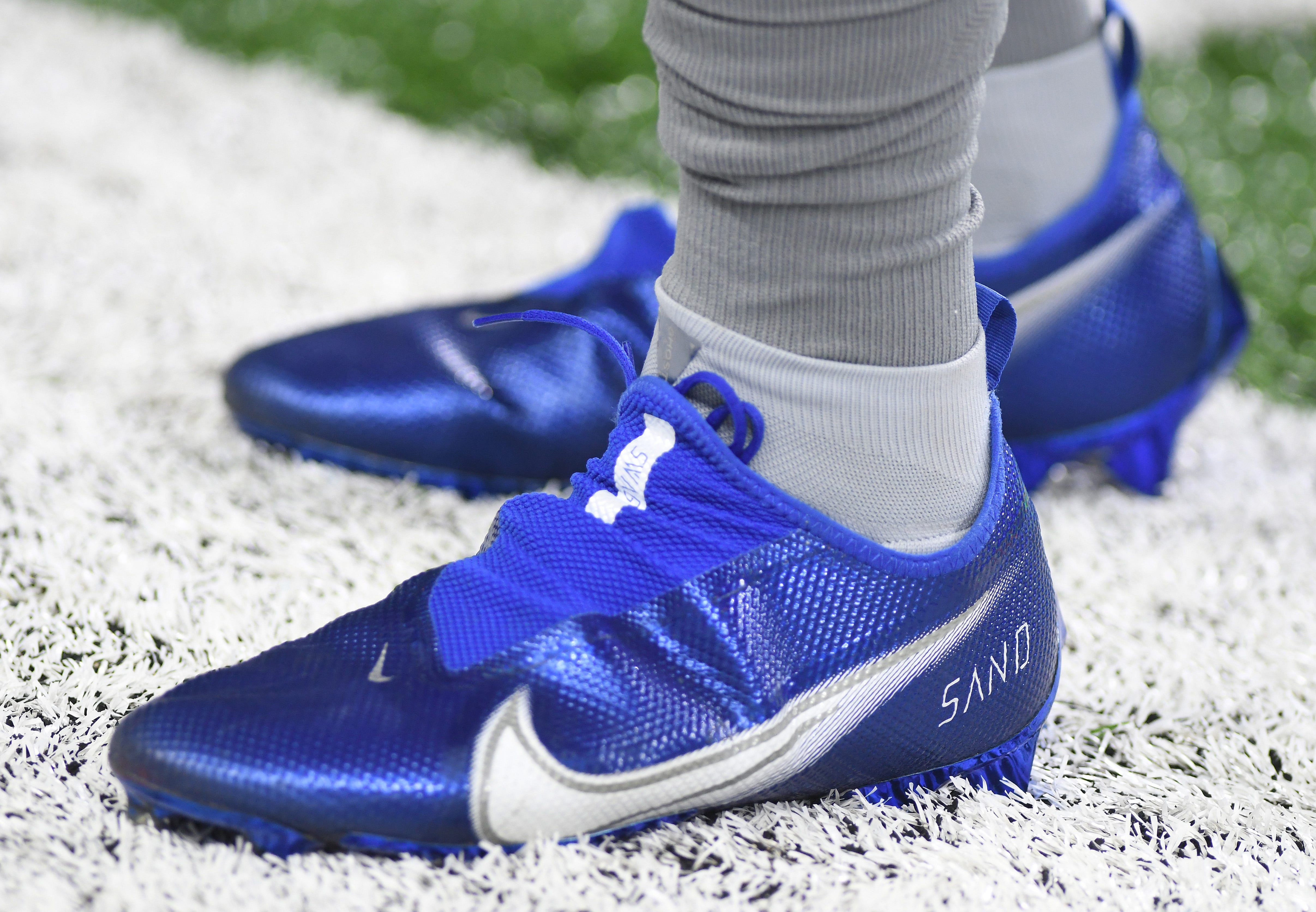 Lions running back Jamaal Williams' shoes worn during ‘NFL My Cause My Cleats’ before the game against the Vikings.