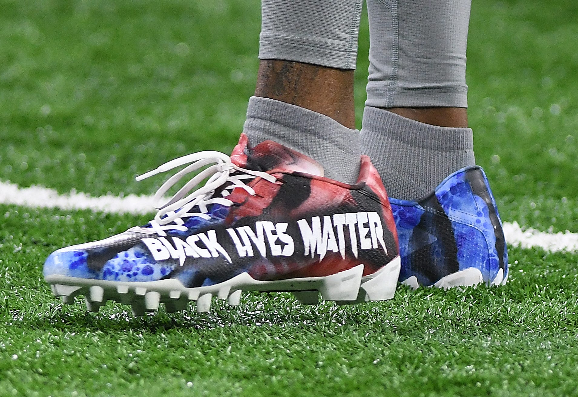 Lions safety Tracy Walker's shoes worn during 'NFL My Cause My Cleats' before the game against the Vikings.